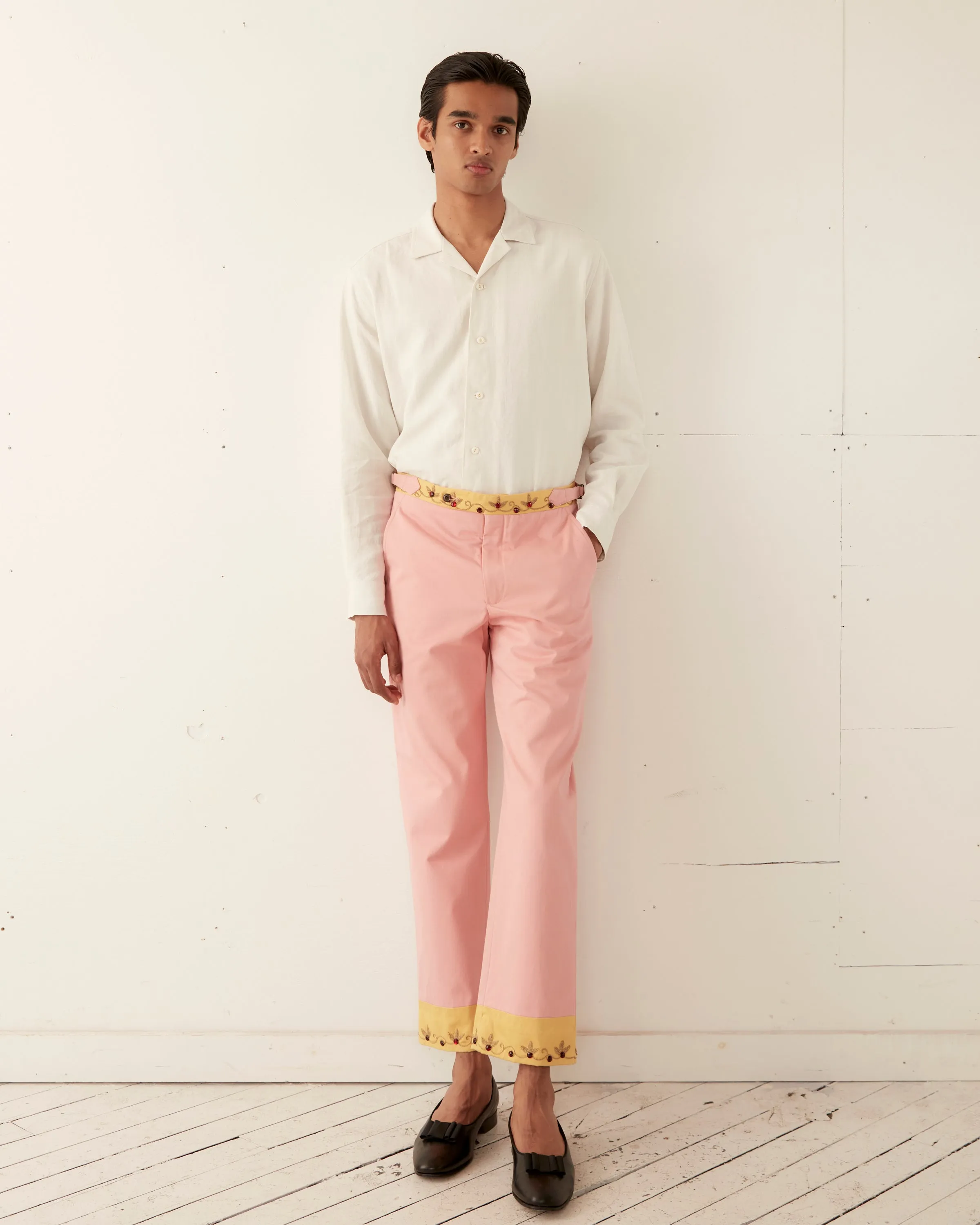 Jeweled Ivy Trousers sold by BODE