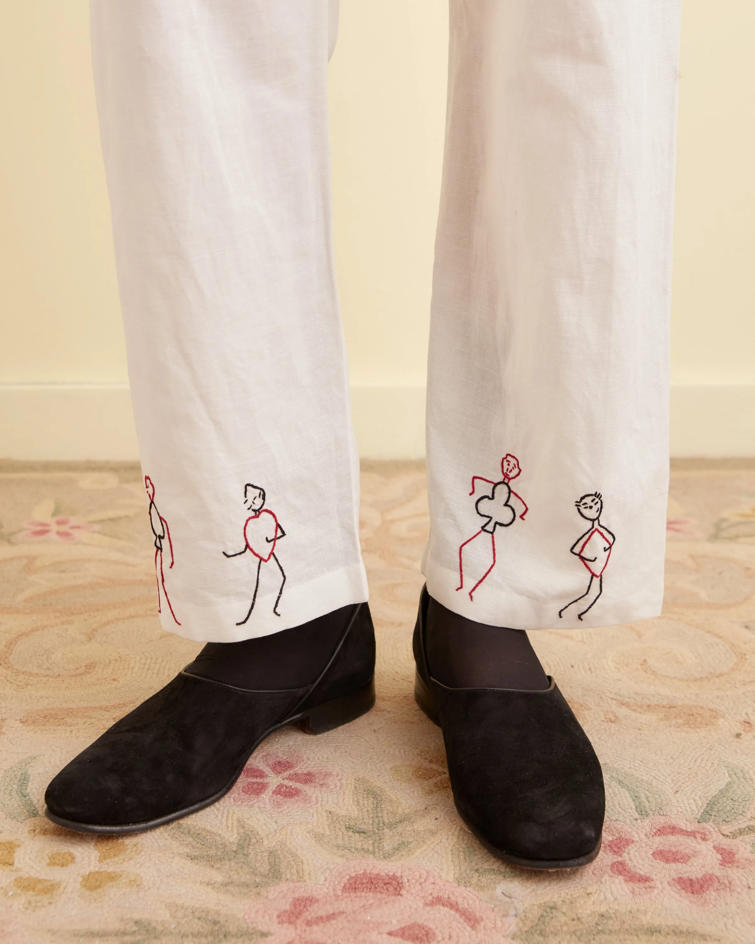 Embroidered Blackjack Pajama Pants sold by BODE product image thumbnail 2