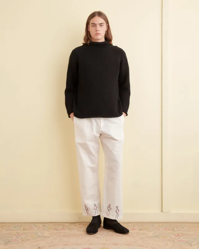 Embroidered Blackjack Pajama Pants sold by BODE