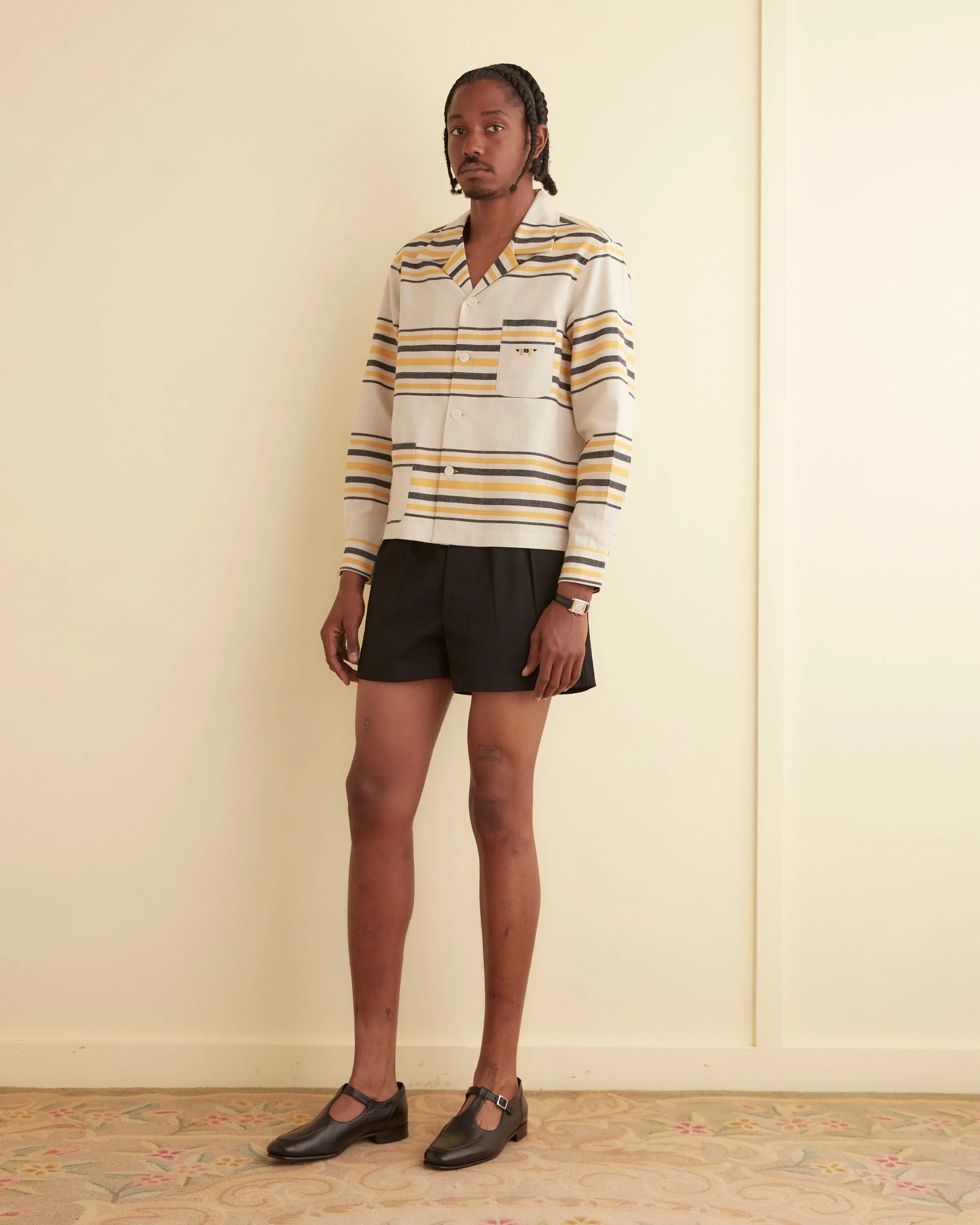 Namesake Stripe Long Sleeve Shirt sold by BODE