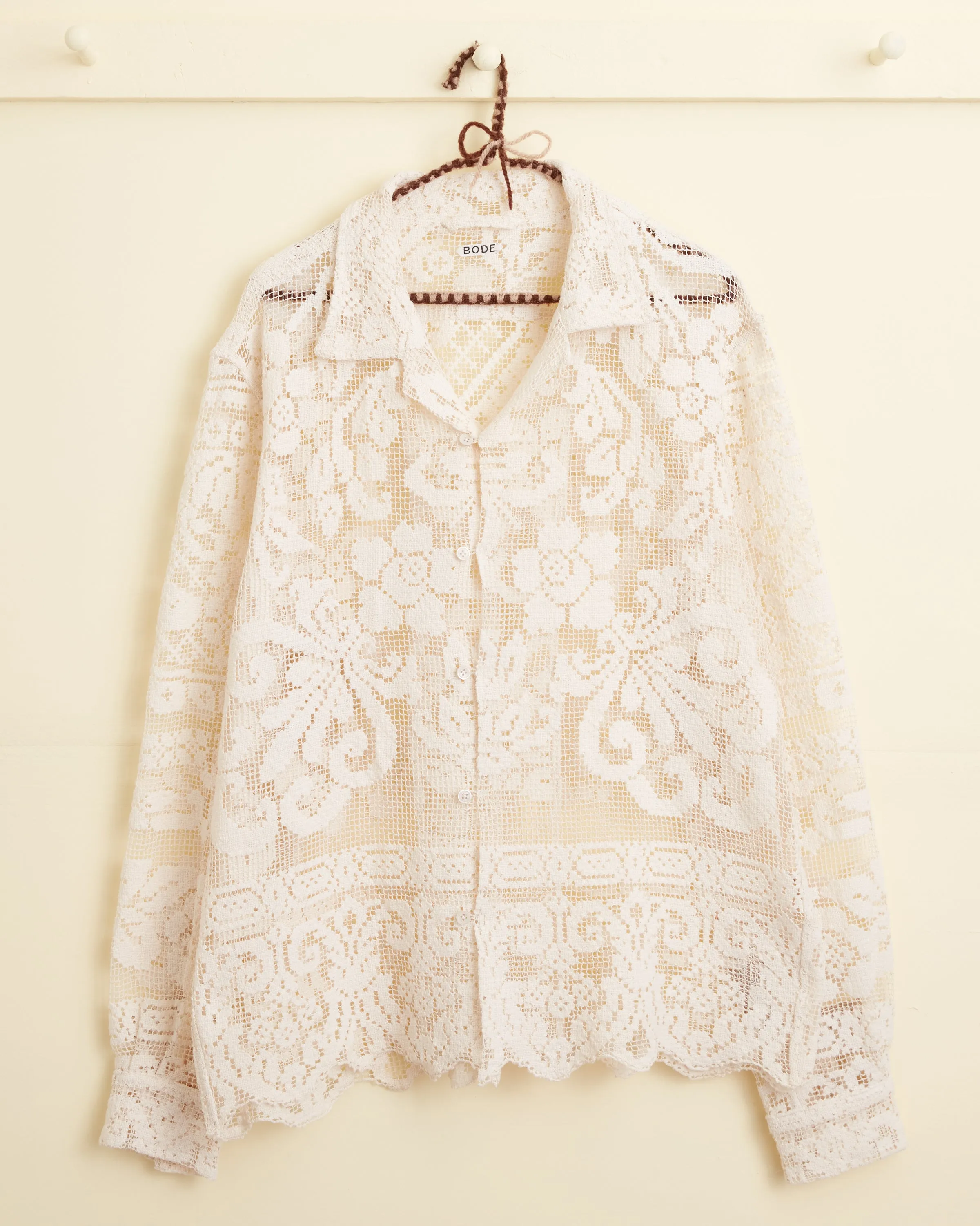 Bow Bouquet Long Sleeve Shirt - M sold by BODE