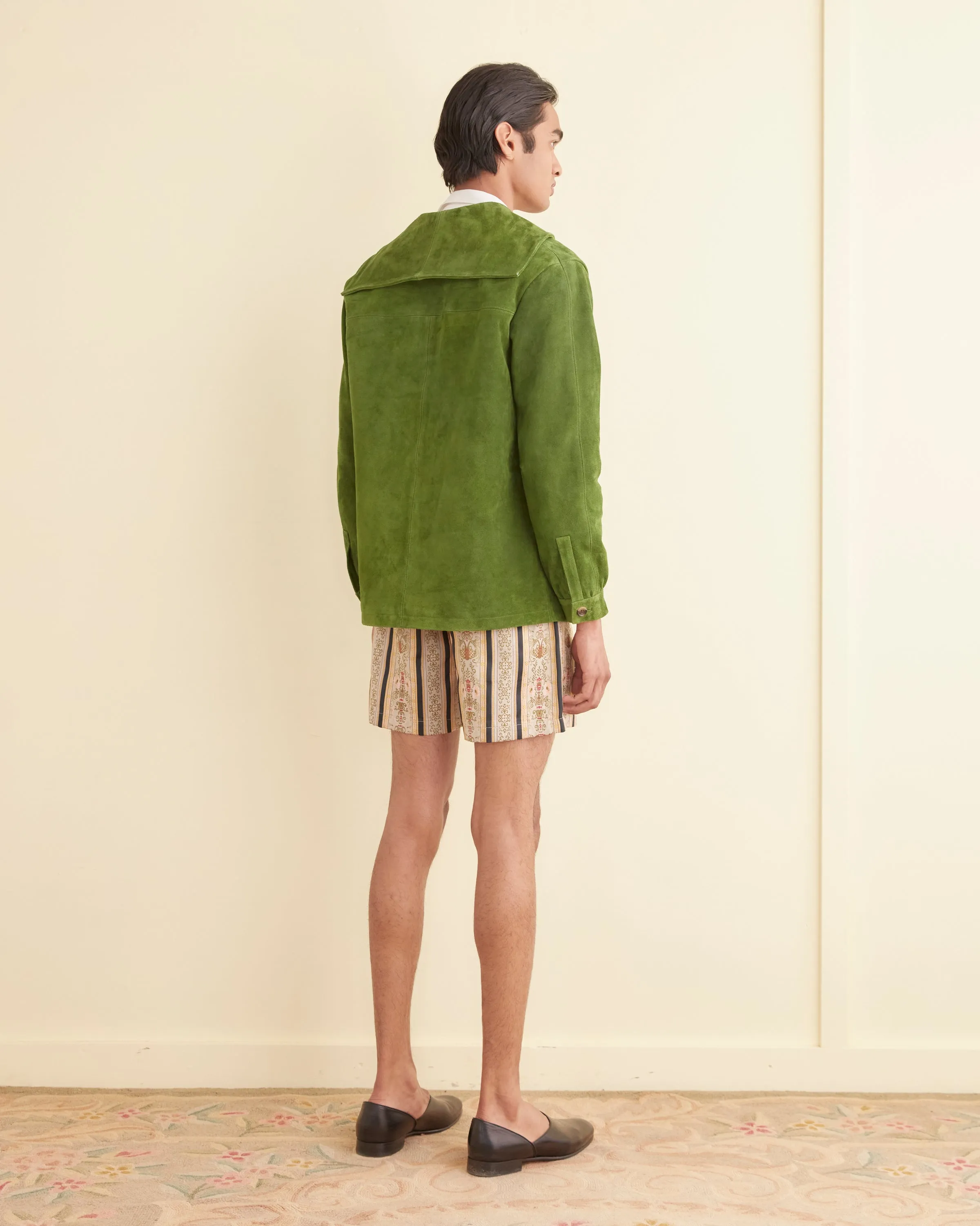 Mariner Suede Jacket - Green sold by BODE product image thumbnail 3