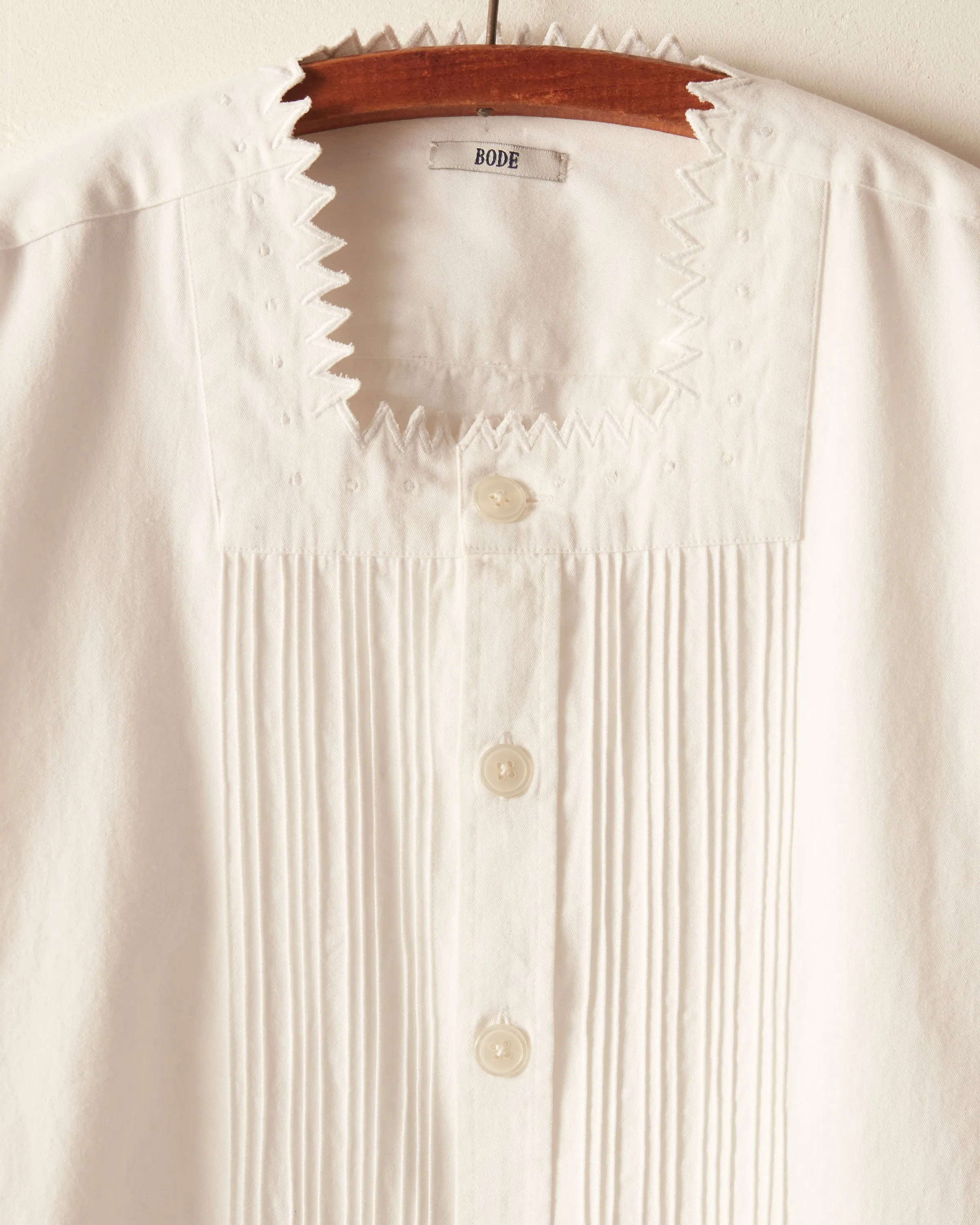 Zig-Zag Square Neck Shirt sold by BODE product image thumbnail 3