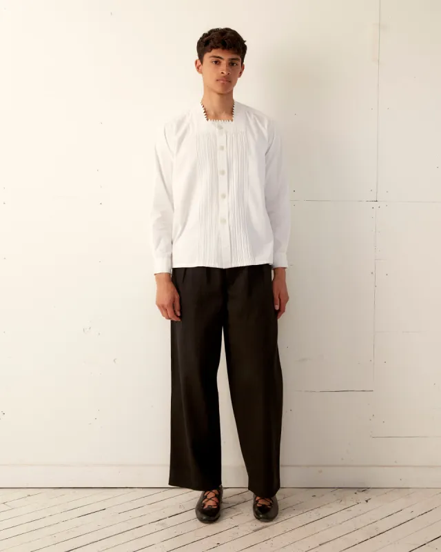 Zig-Zag Square Neck Shirt sold by BODE