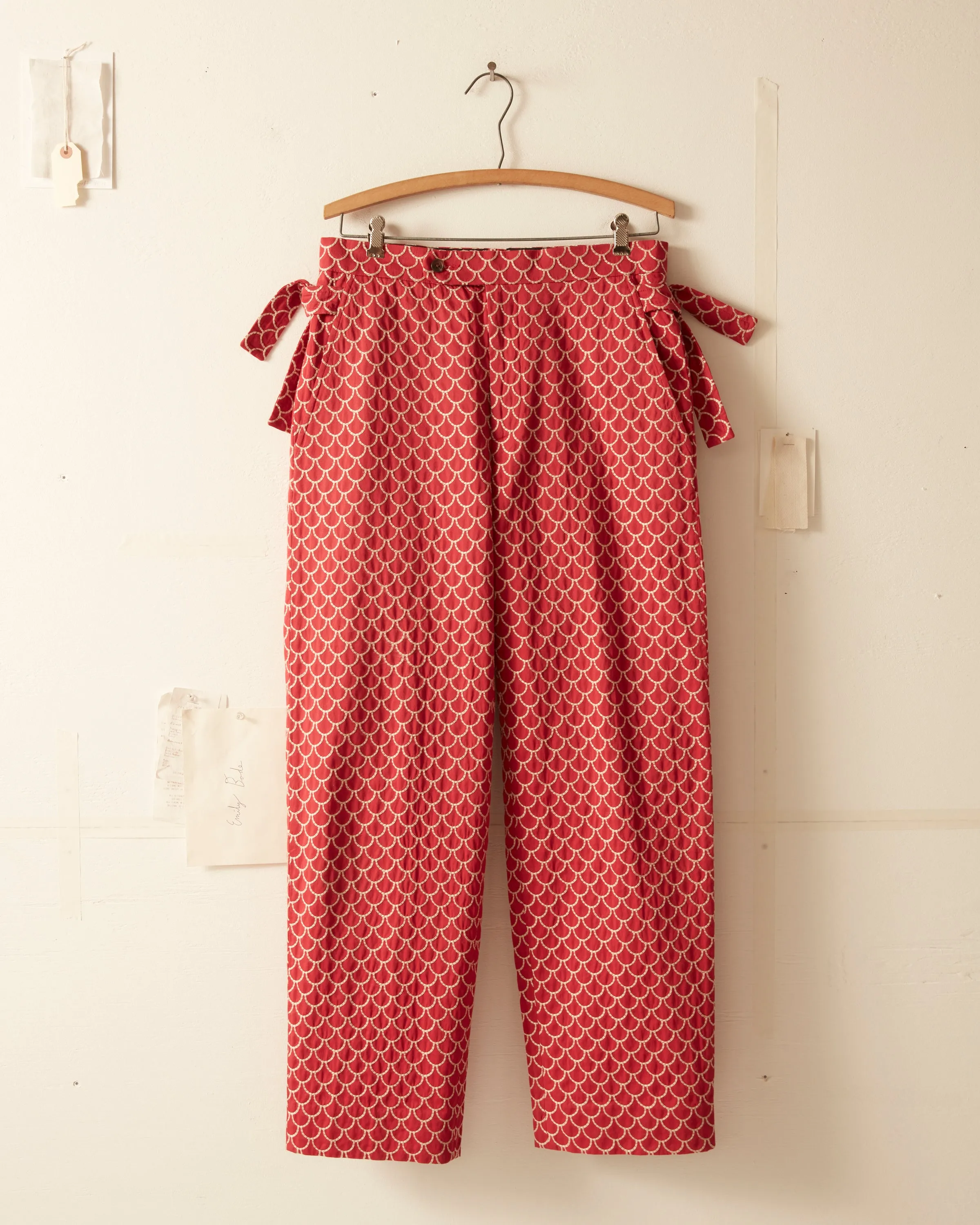 Embroidered Siren Trousers sold by BODE