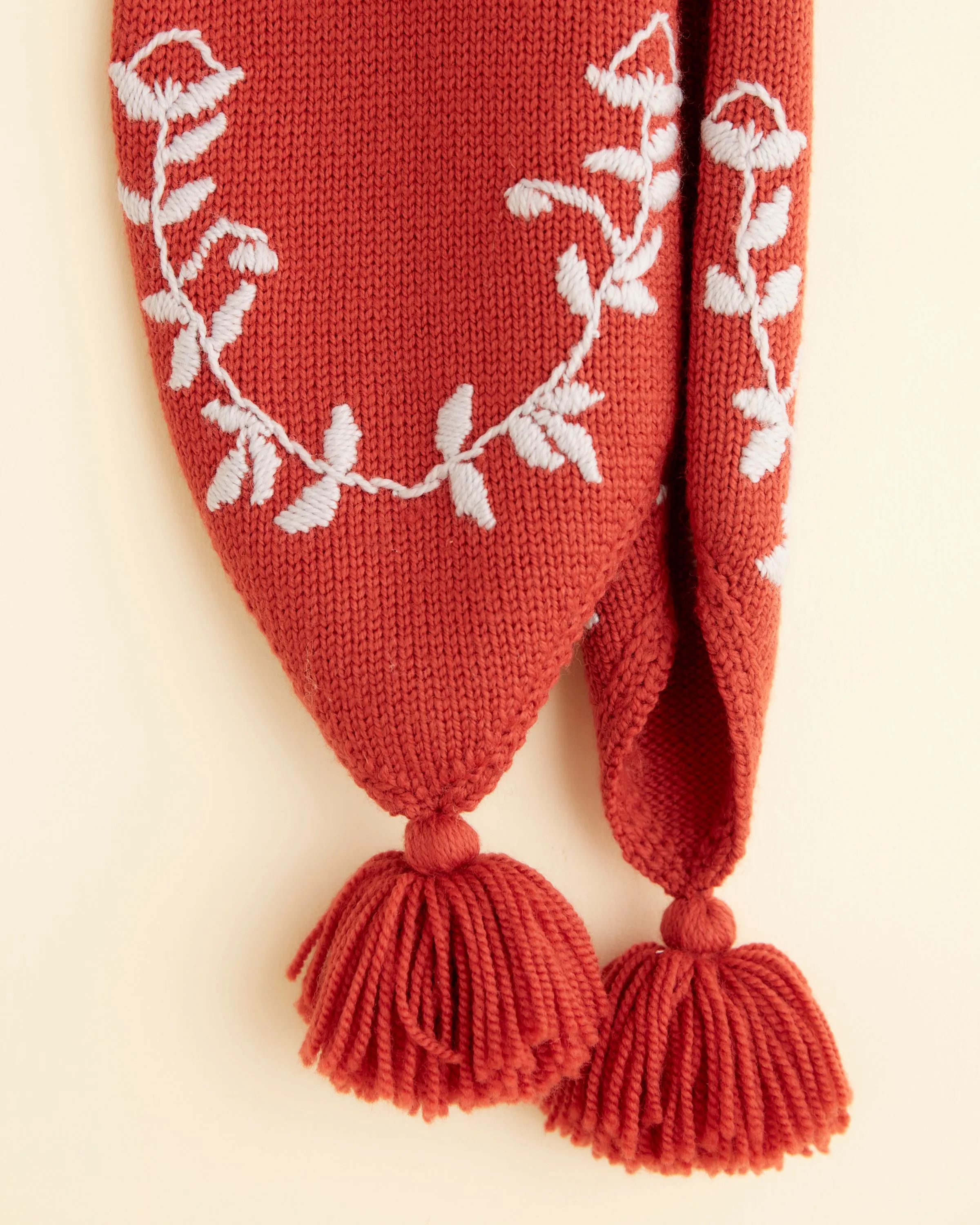 Floret Scarf - Red sold by BODE product image thumbnail 2