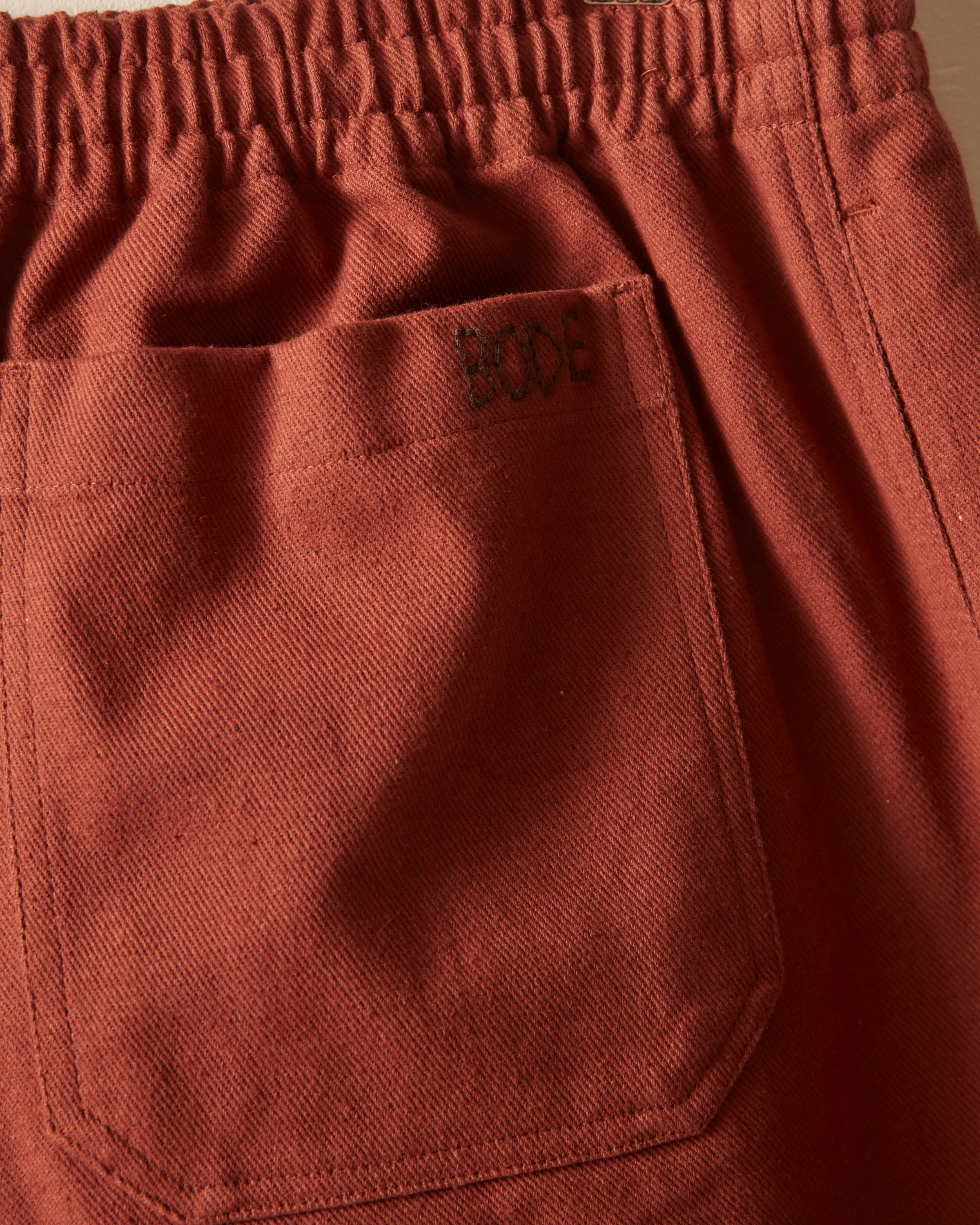 Twill Rugby Short - Cinnamon sold by BODE product image thumbnail 3