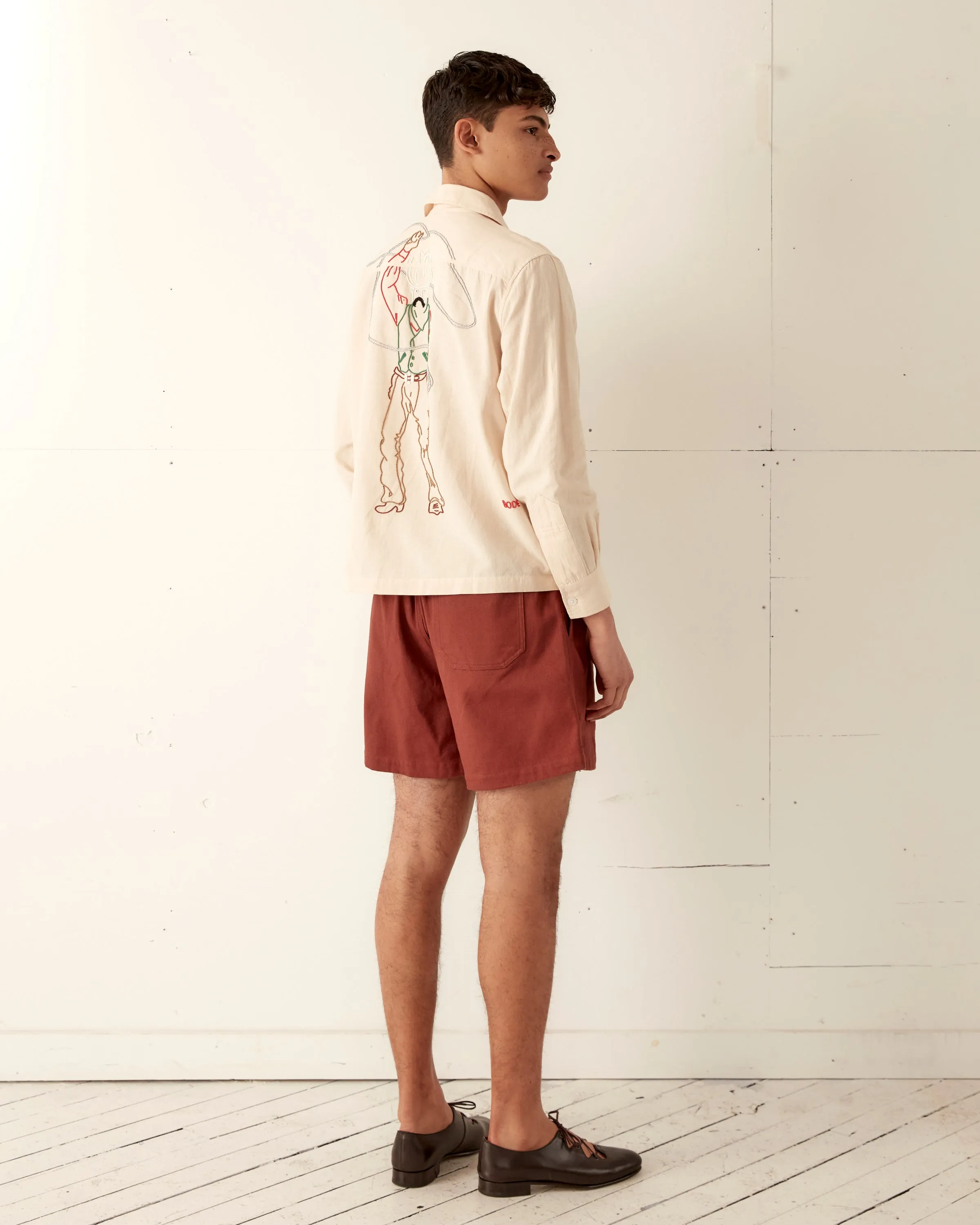 Twill Rugby Short - Cinnamon sold by BODE product image thumbnail 4