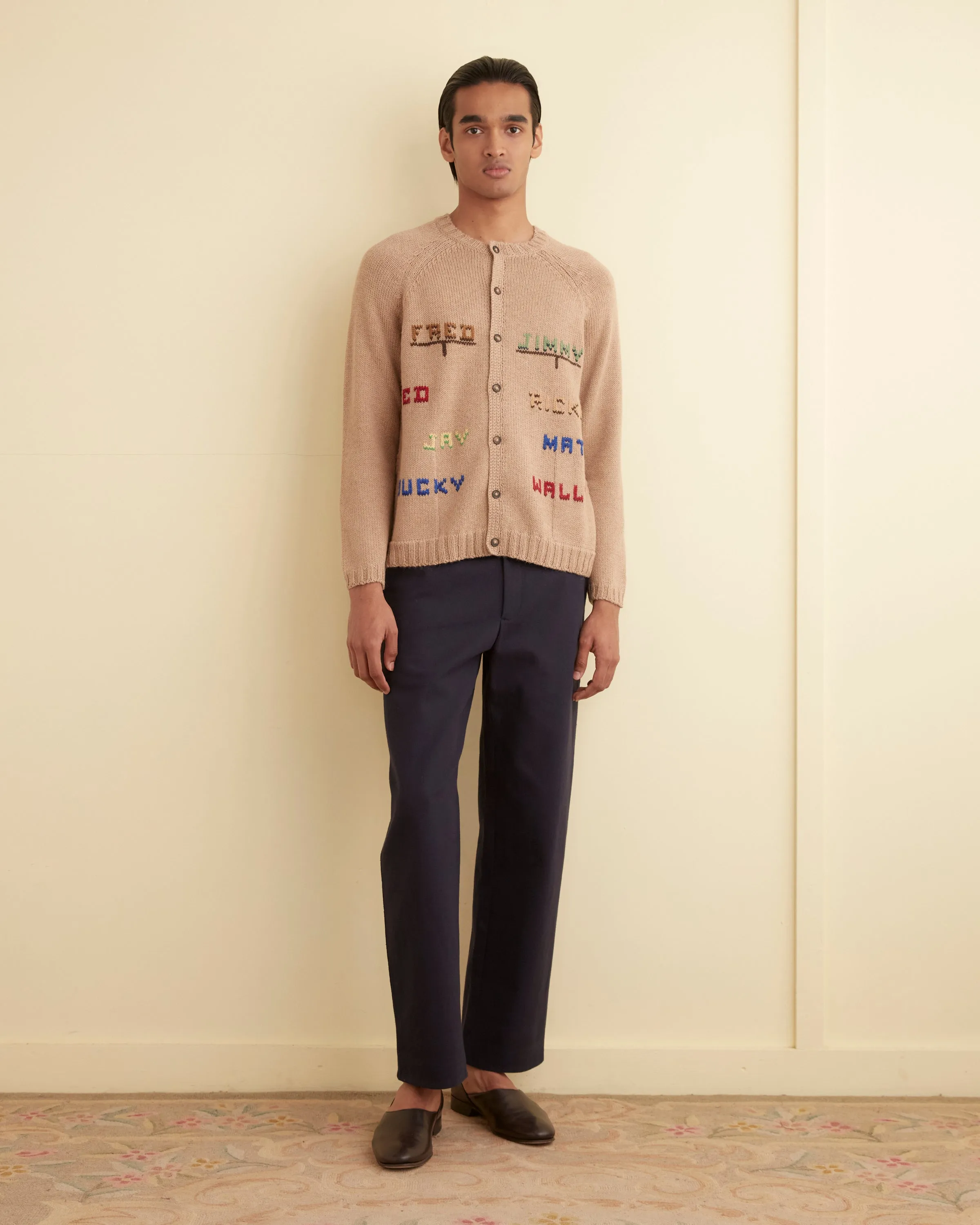 Roll Call Cardigan sold by BODE