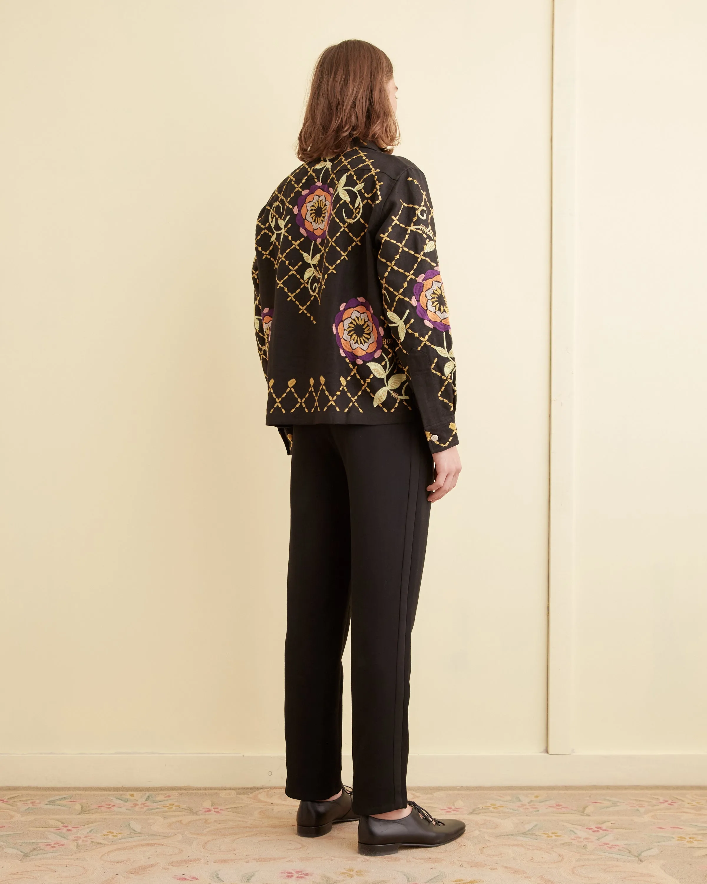 Floral Pinwheel Long Sleeve Shirt sold by BODE product image thumbnail 3