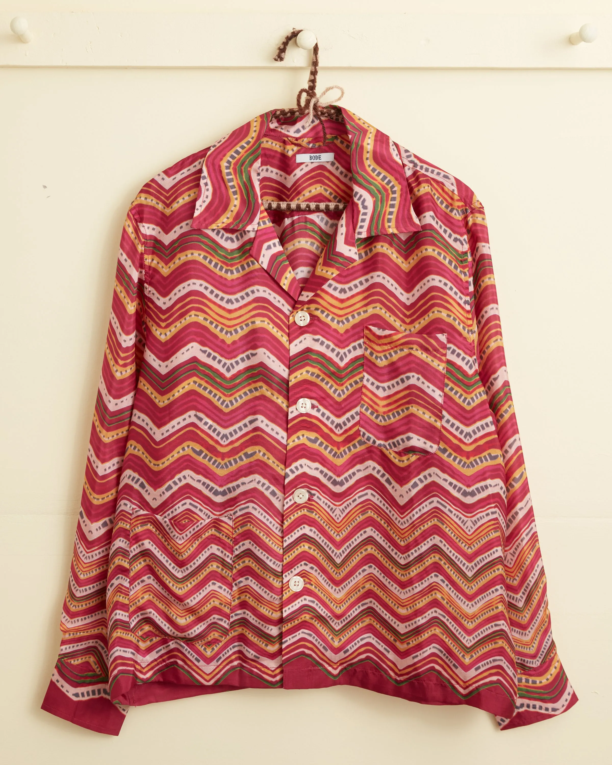 Mothra Zig-Zag Long Sleeve Shirt sold by BODE