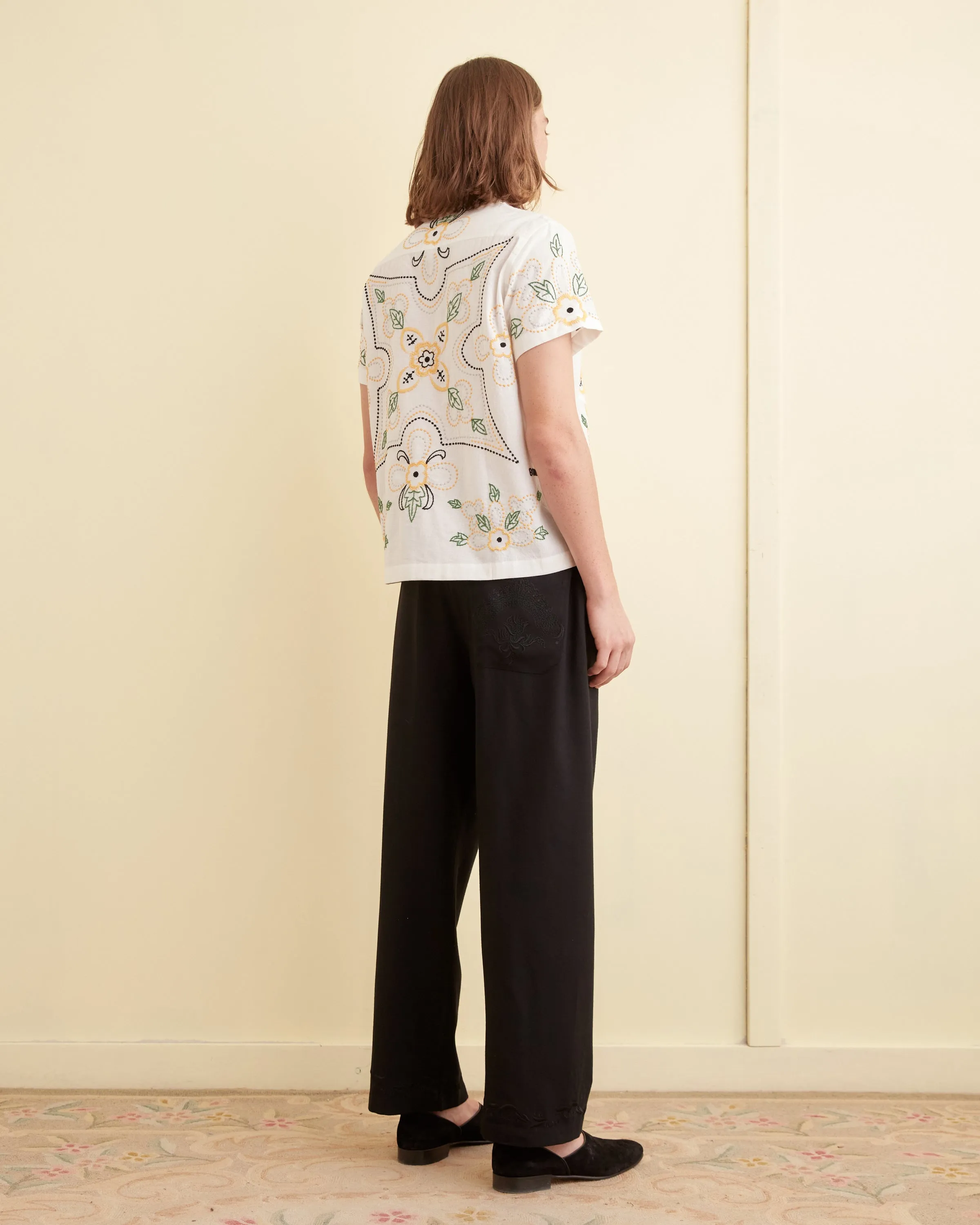 Embroidered Buttercup Short Sleeve Shirt sold by BODE product image thumbnail 2