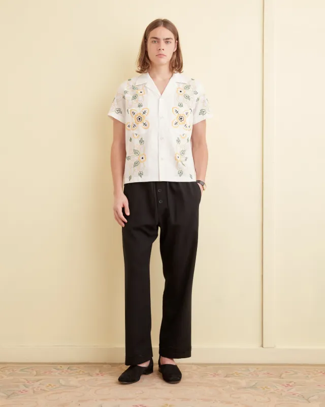 Embroidered Buttercup Short Sleeve Shirt sold by BODE