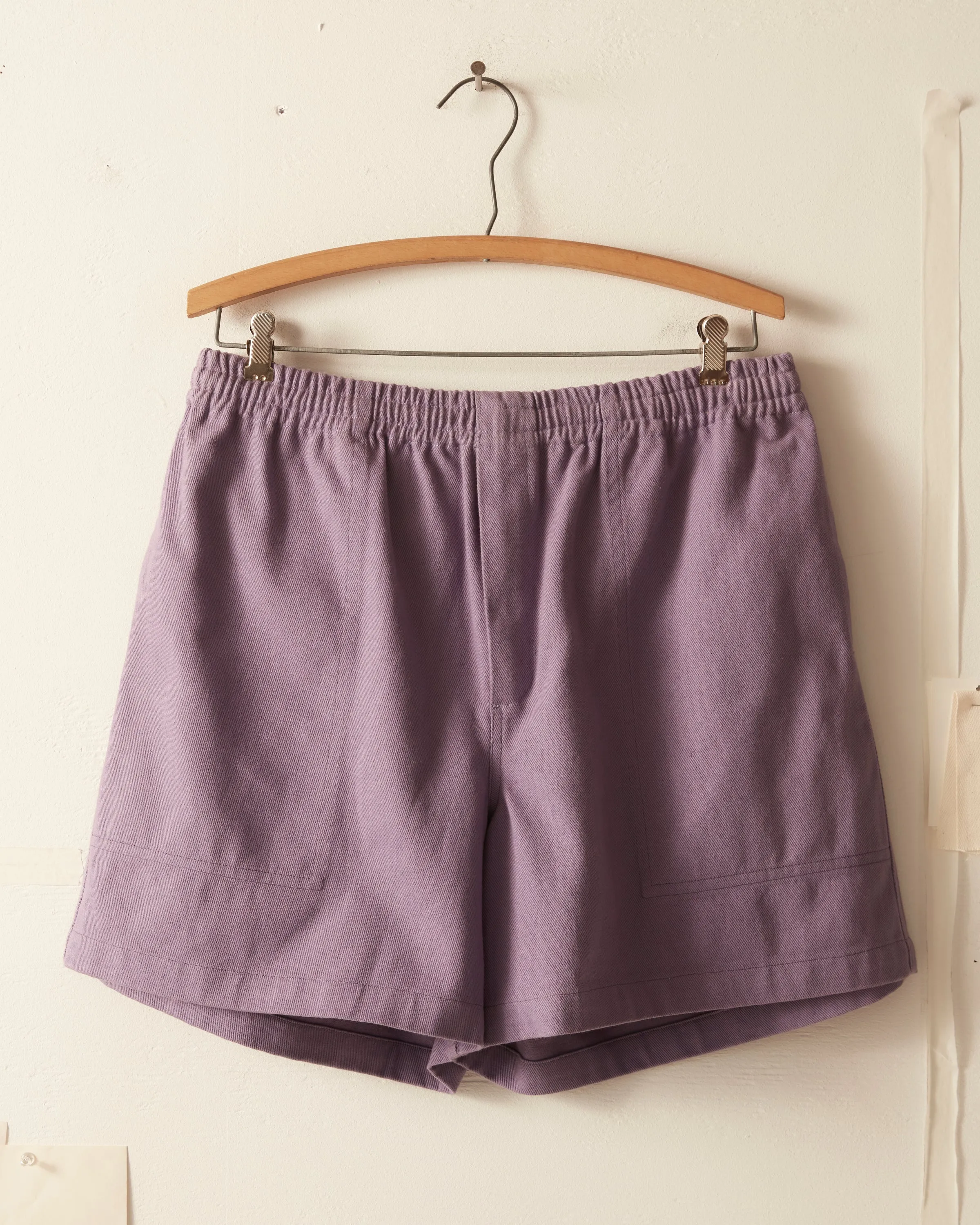 Twill Rugby Short - Lavender sold by BODE