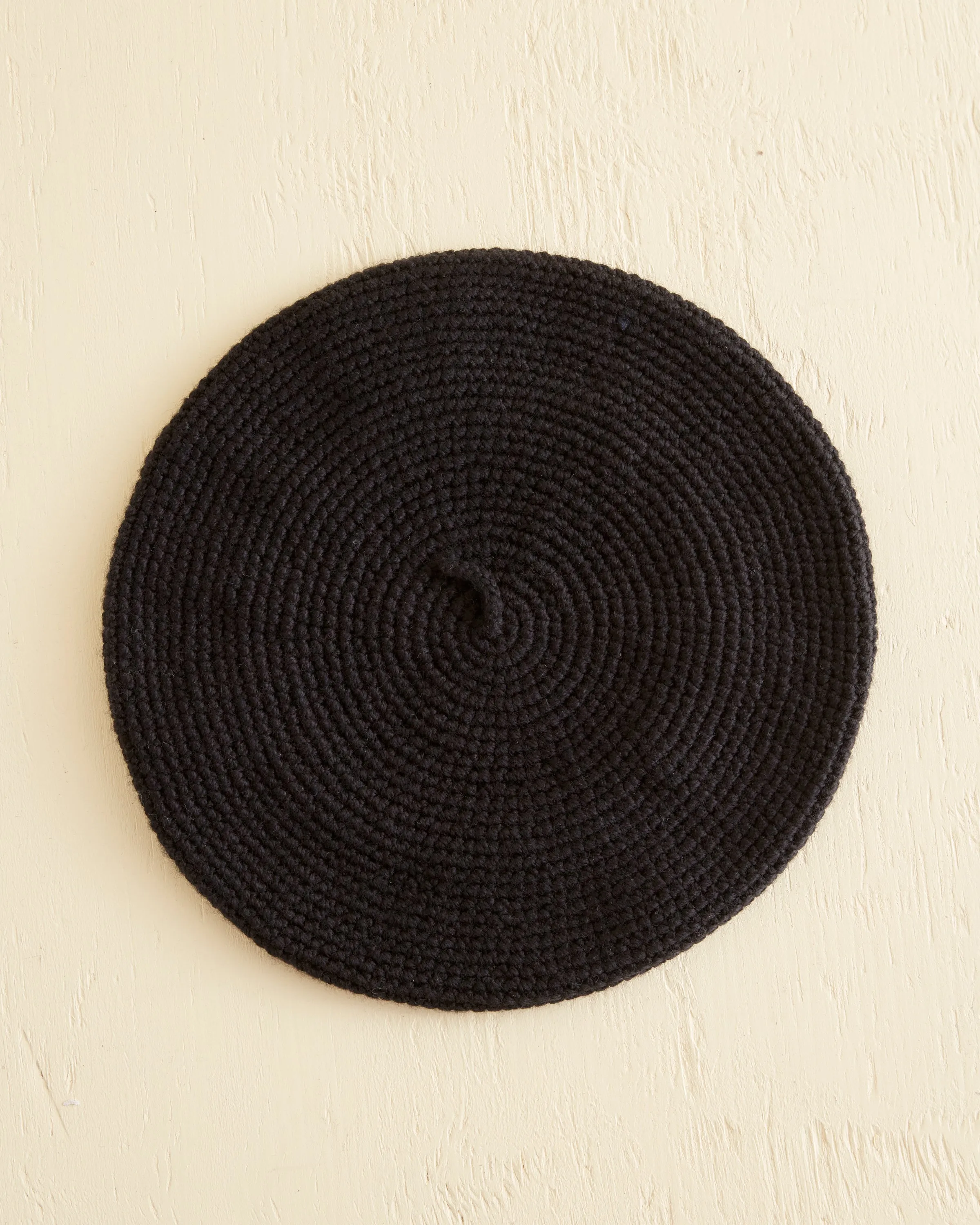Crochet Beret - Black sold by BODE