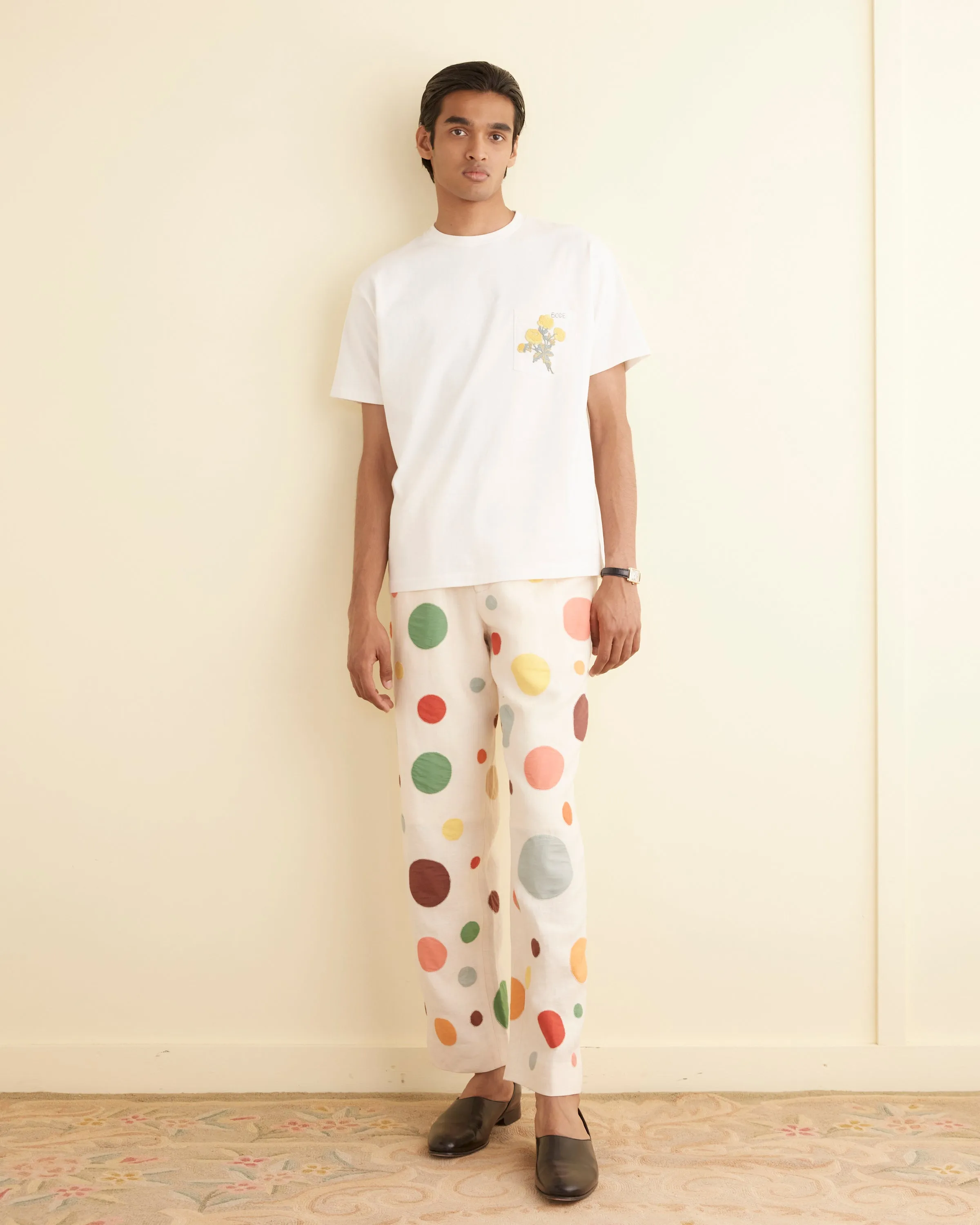 Embroidered Bouquet Pocket Tee sold by BODE