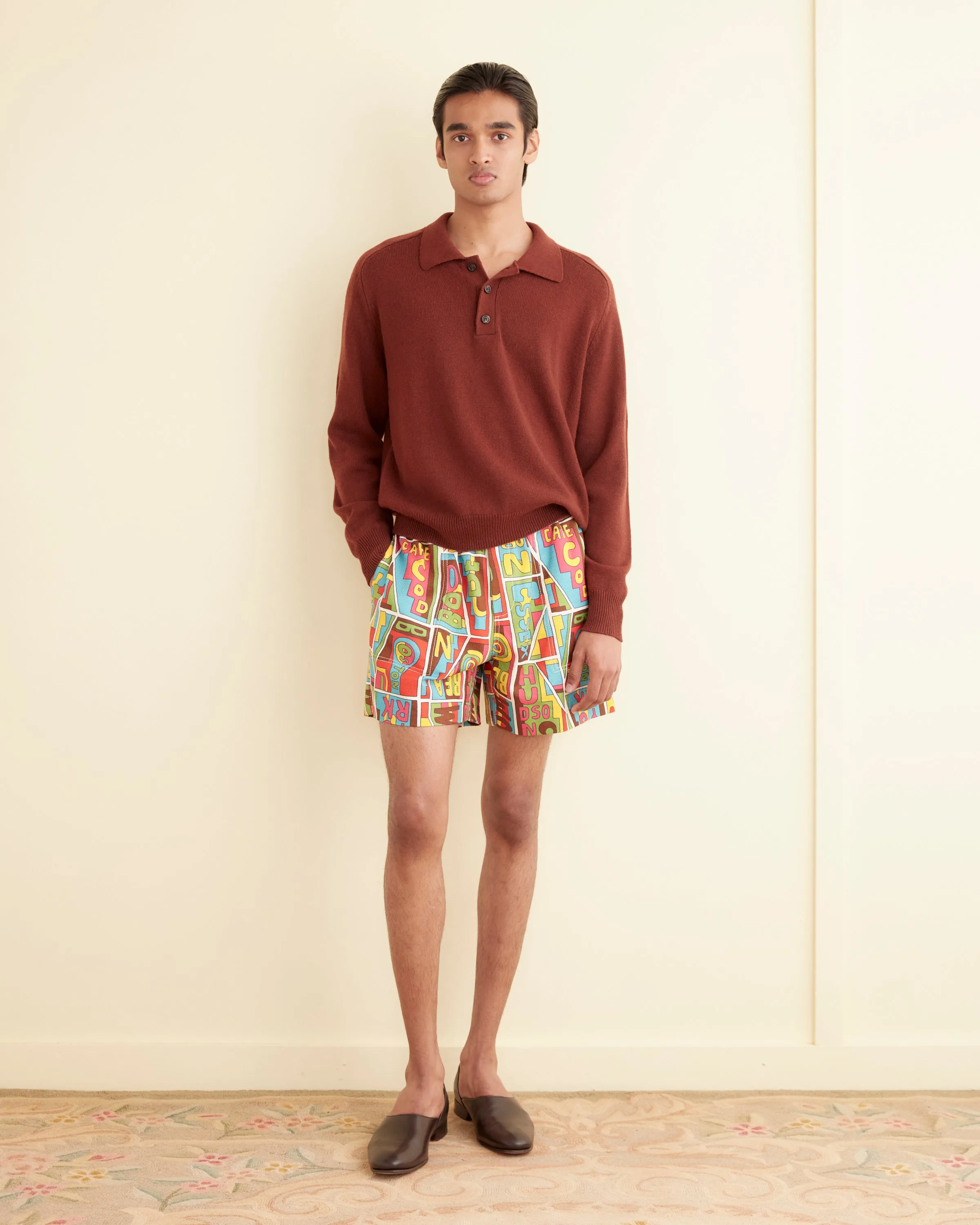 New England Mosaic Shorts sold by BODE