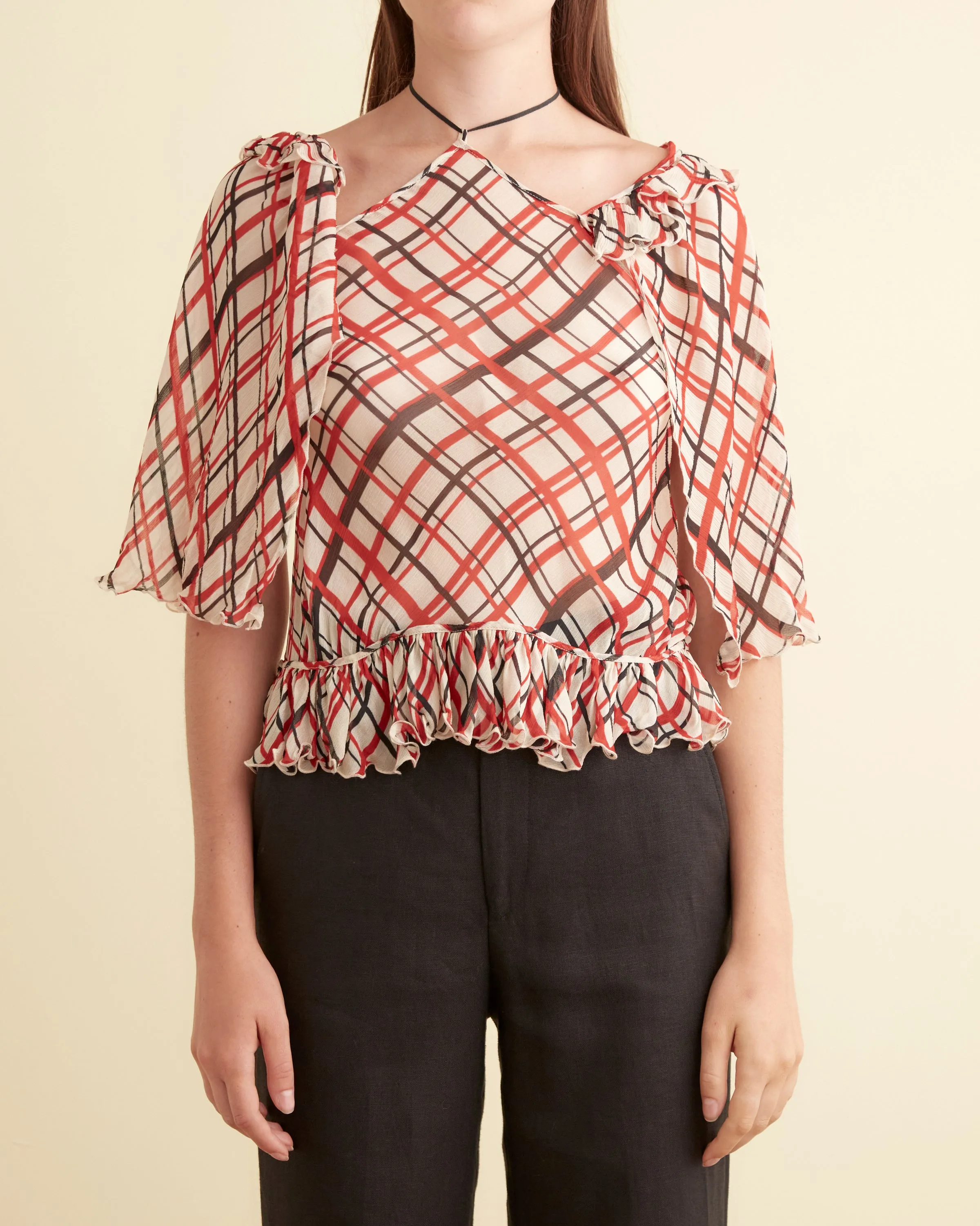Maestro Plaid Landis Top sold by BODE product image thumbnail 2