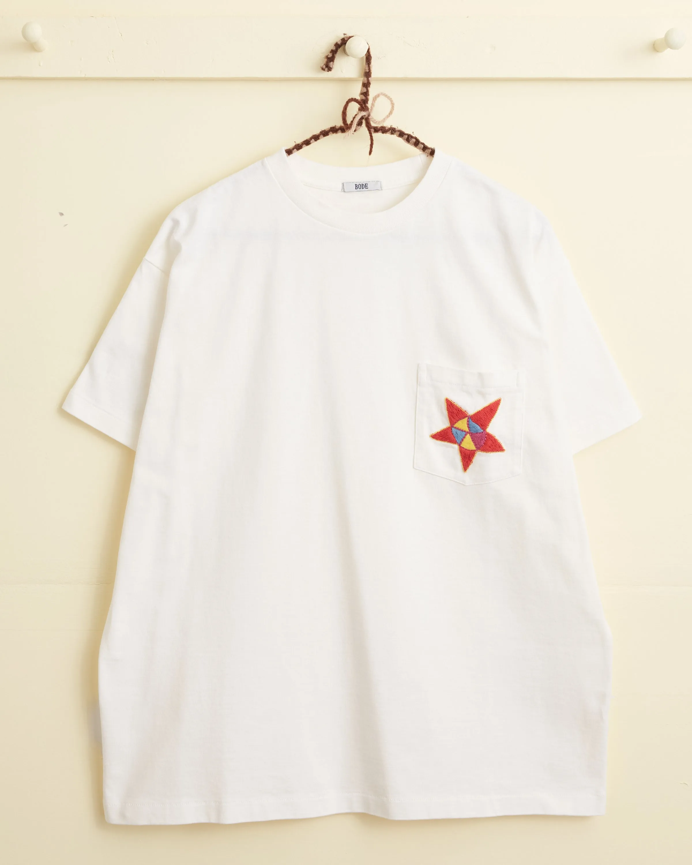 Star Pocket Tee - White sold by BODE