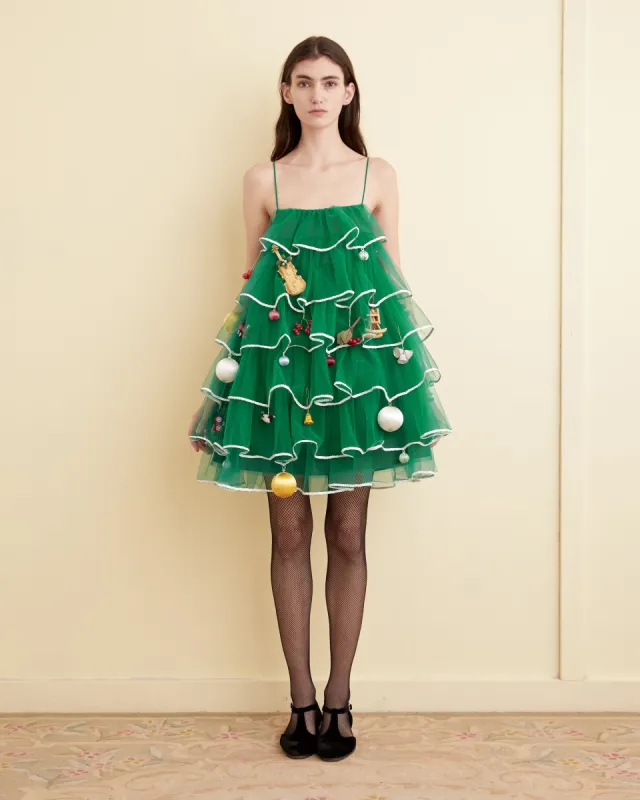 Christmas Tree Dress made by BODE