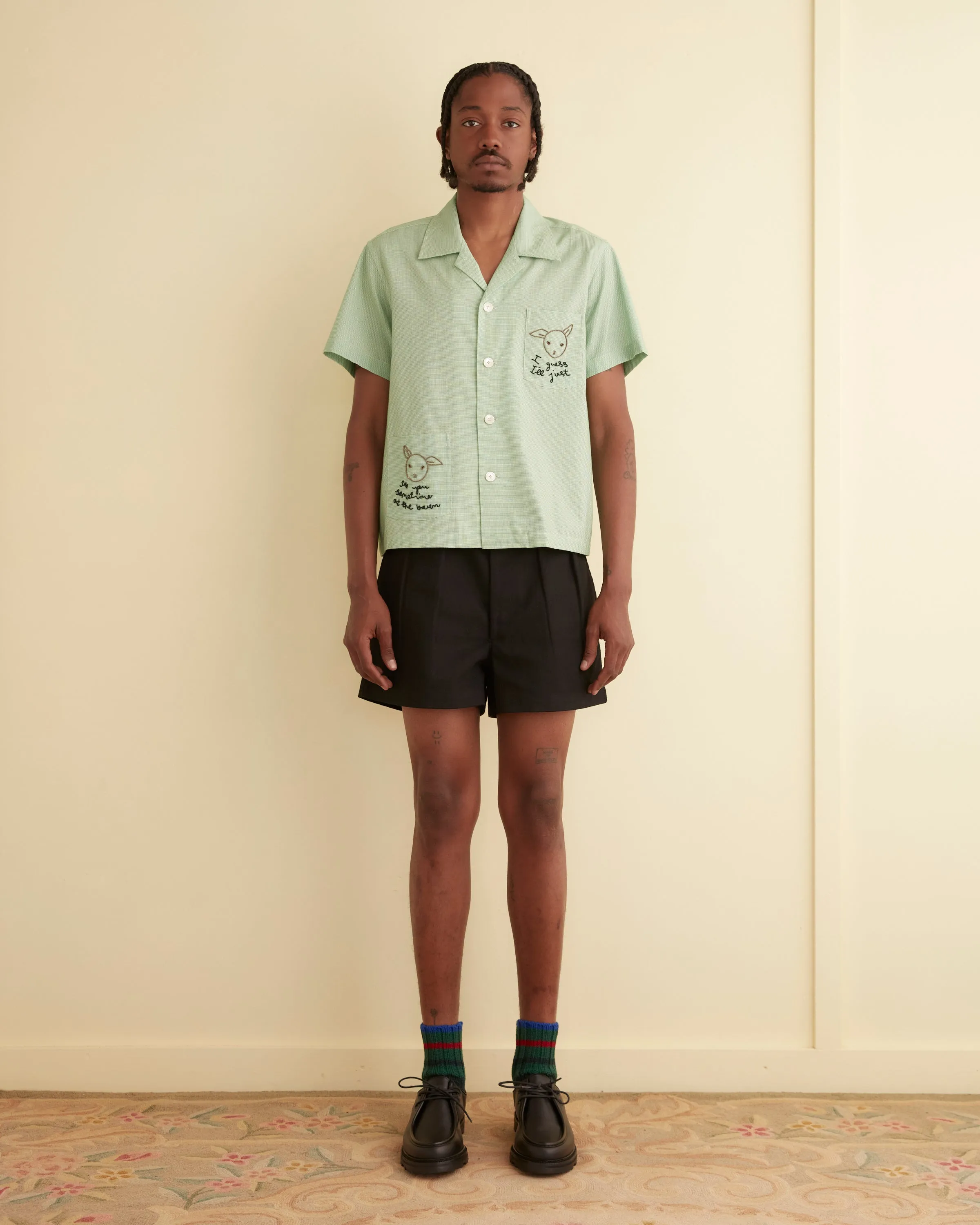 See You at the Barn Short Sleeve Shirt sold by BODE