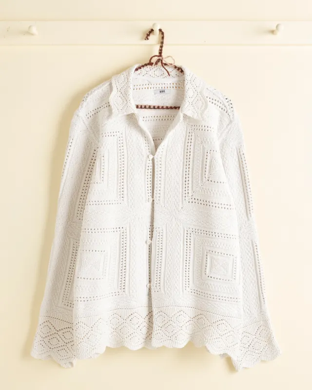 Rooftop Tile Long Sleeve Shirt - S/M sold by BODE