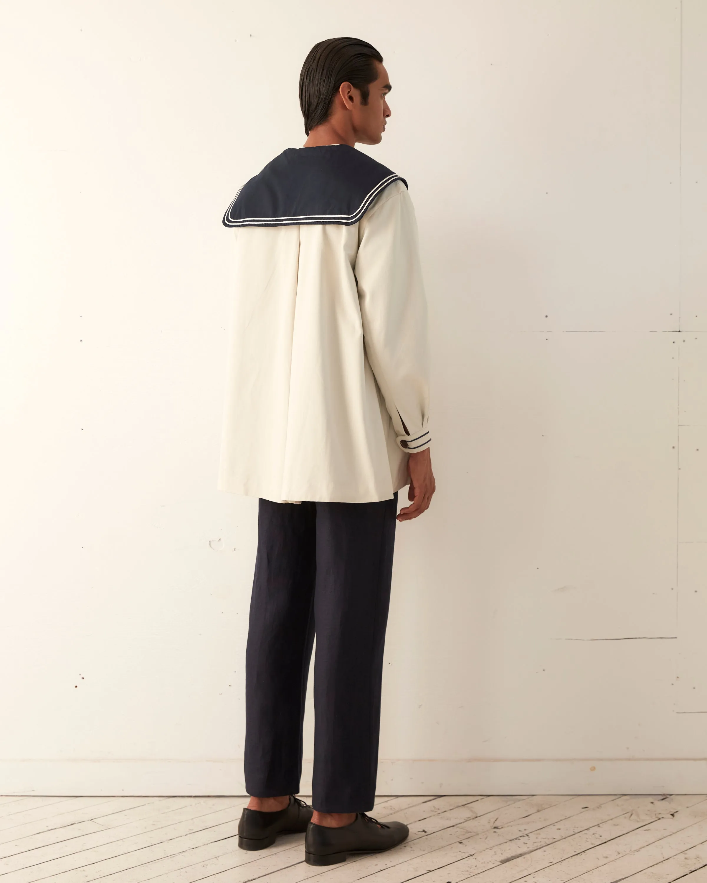 Sailor Coat - Cream Navy sold by BODE product image thumbnail 4