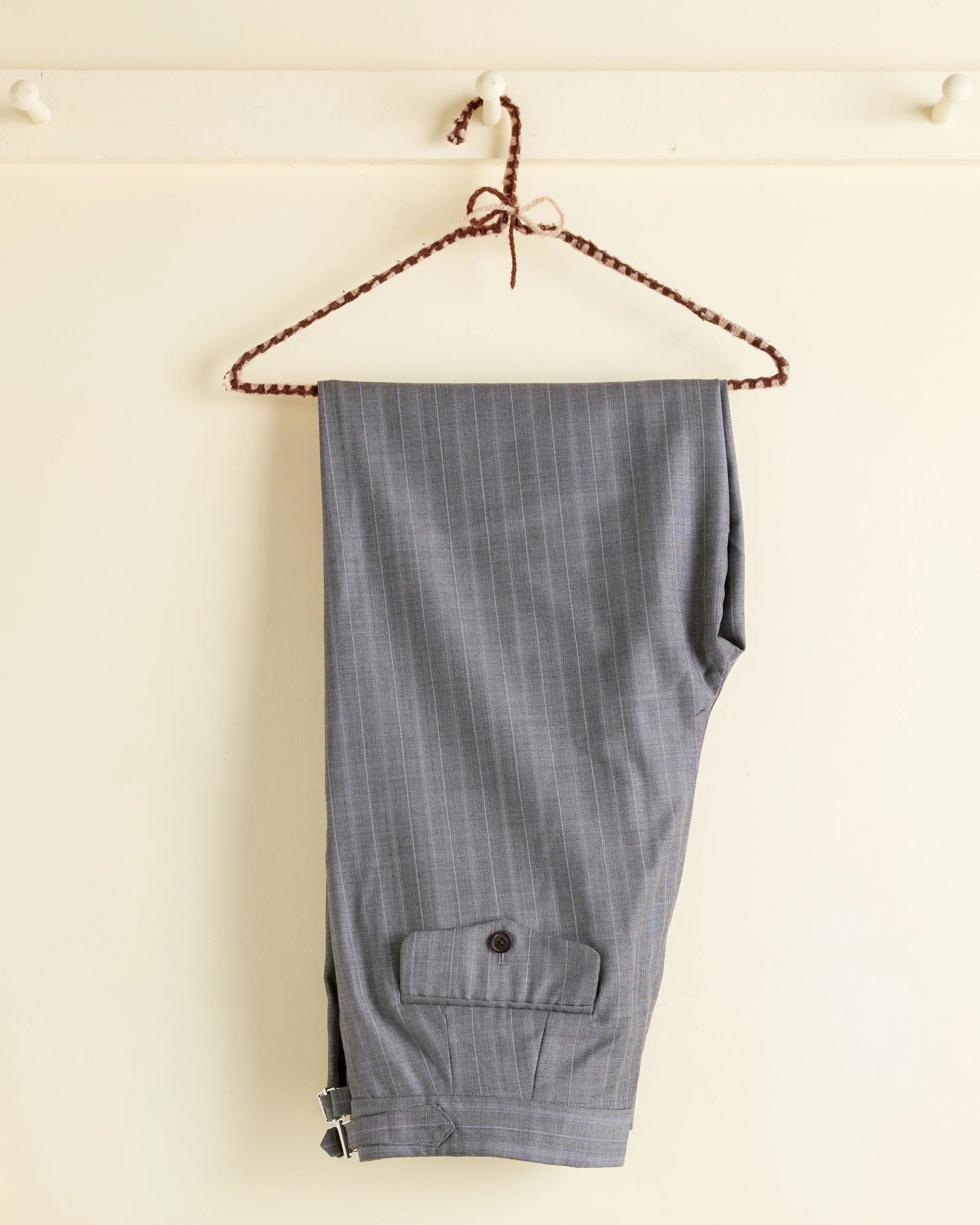 Lavender Stripe Trousers - 33 sold by BODE