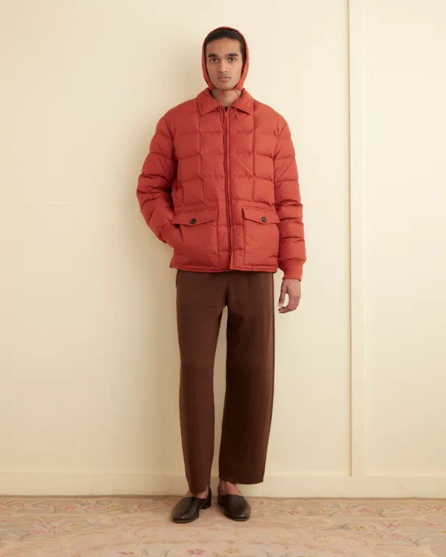 Seattle Puffer Jacket - Brick sold by BODE