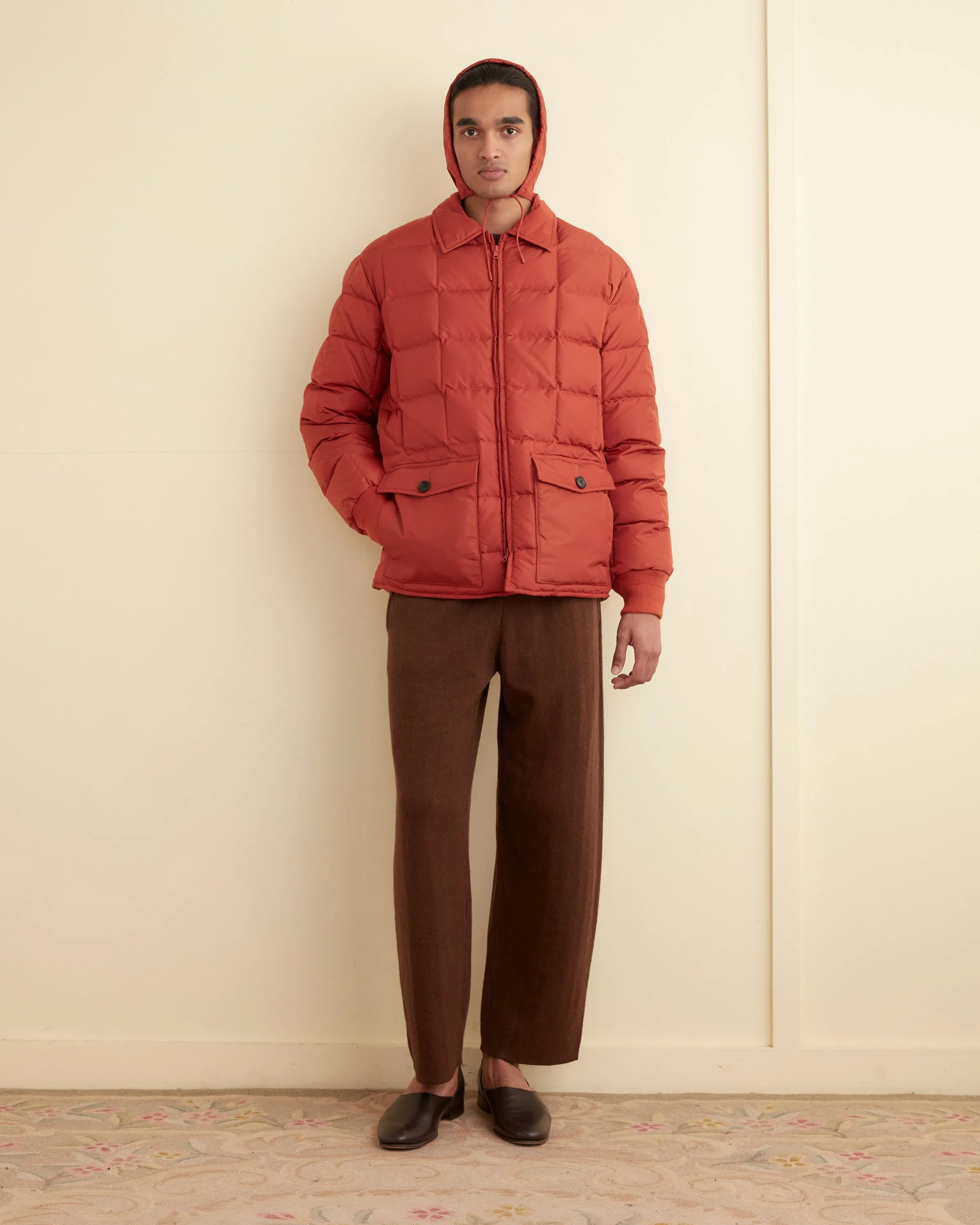 Seattle Puffer Jacket - Brick sold by BODE