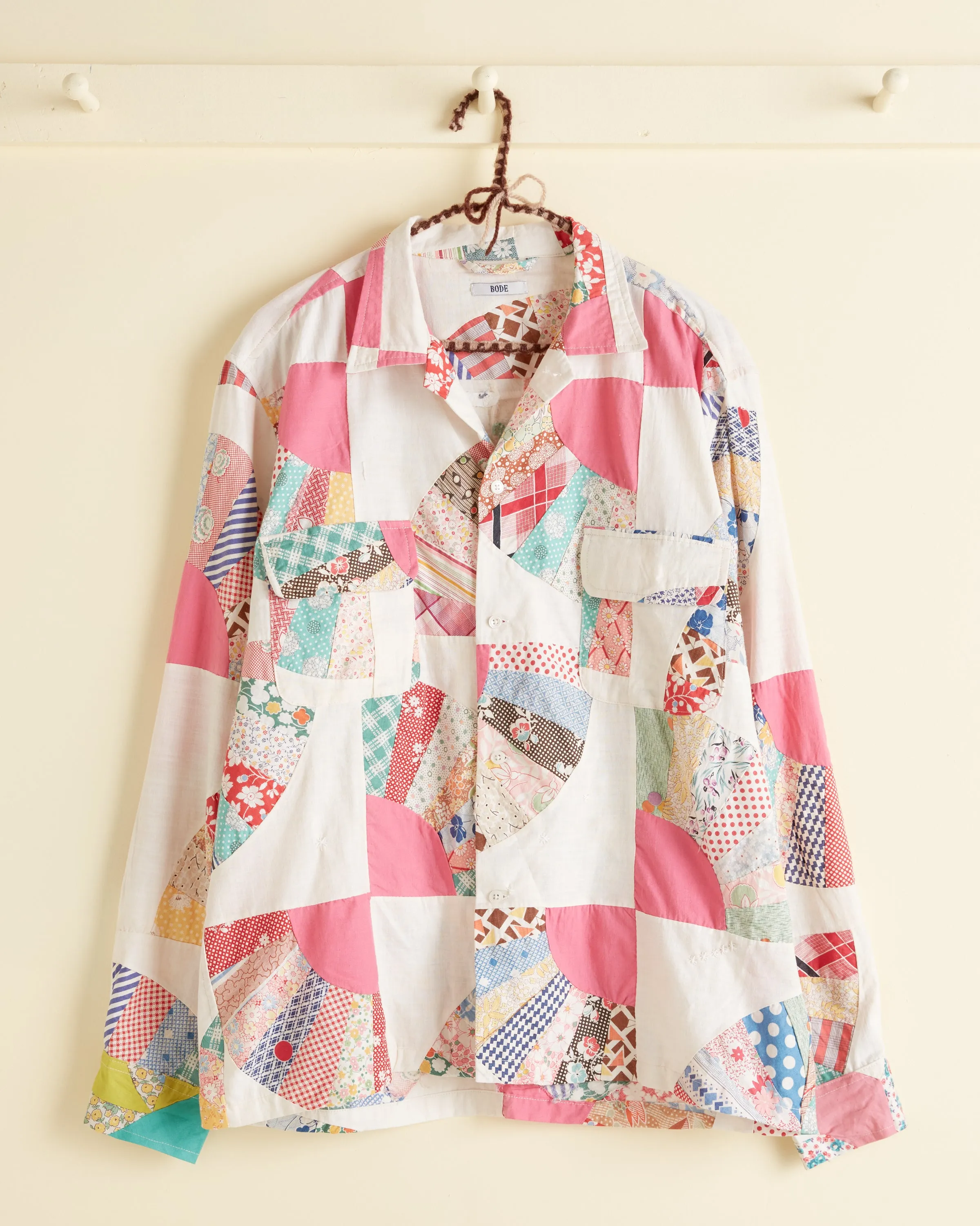 Fanfare Patchwork Shirt - M/L sold by BODE
