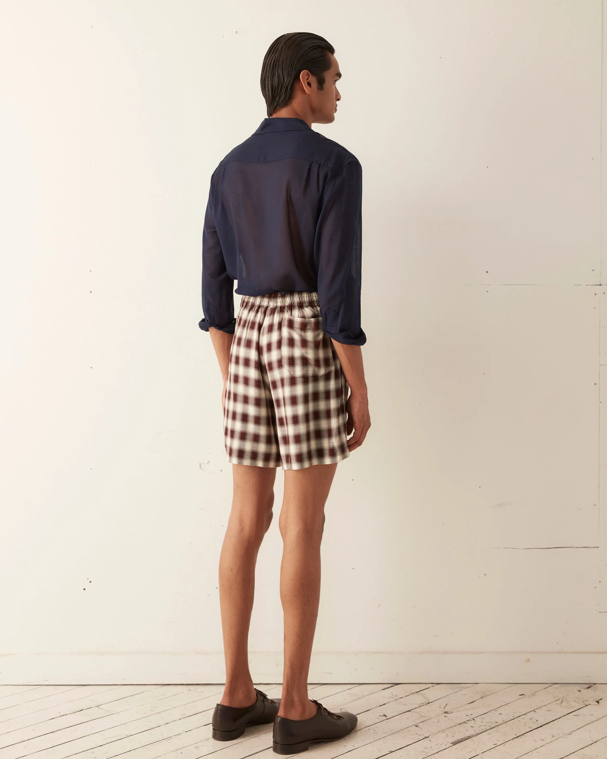 Shadow Plaid Rugby Shorts sold by BODE product image thumbnail 4