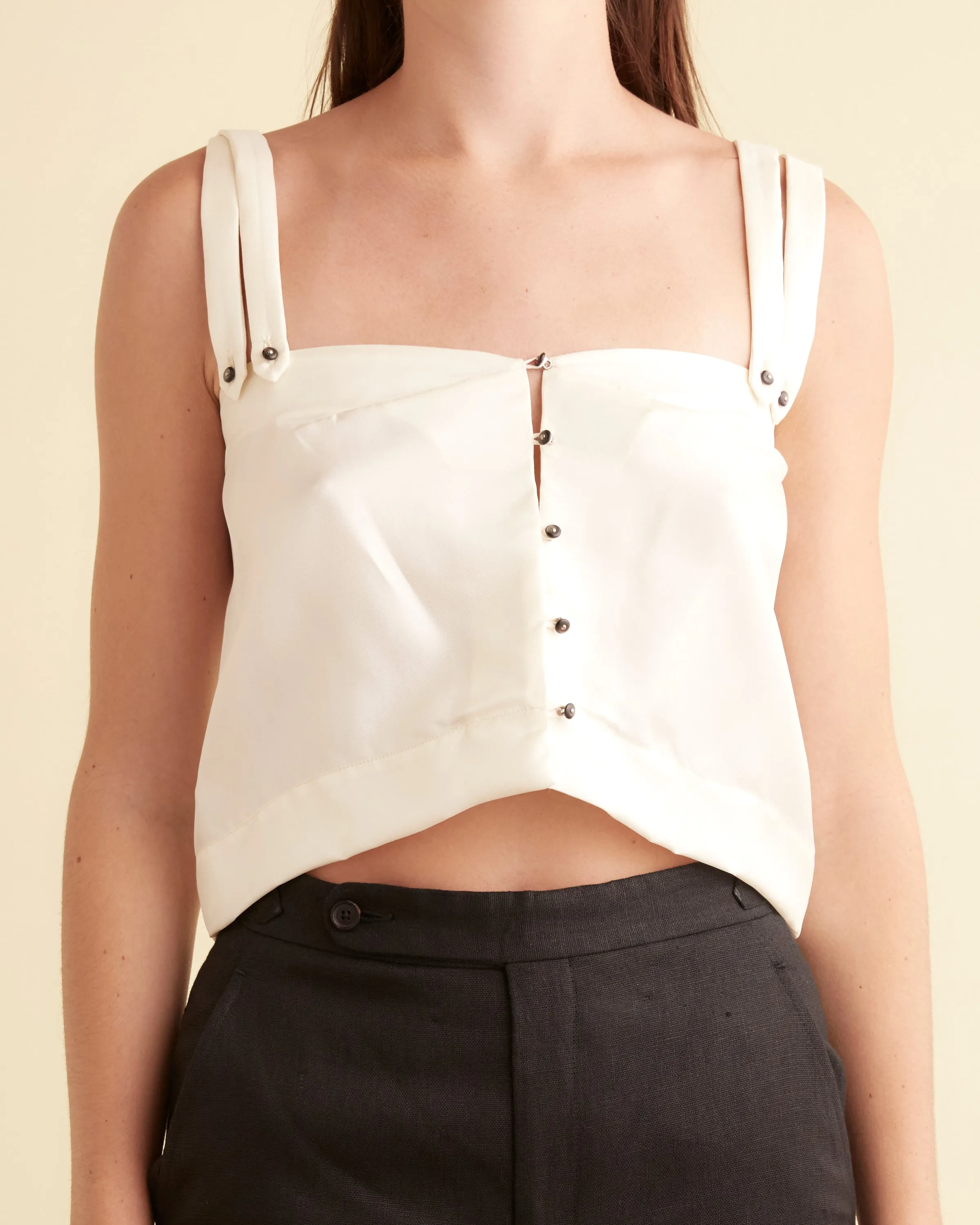 Night Moon Cream Tank - S sold by BODE product image thumbnail 2