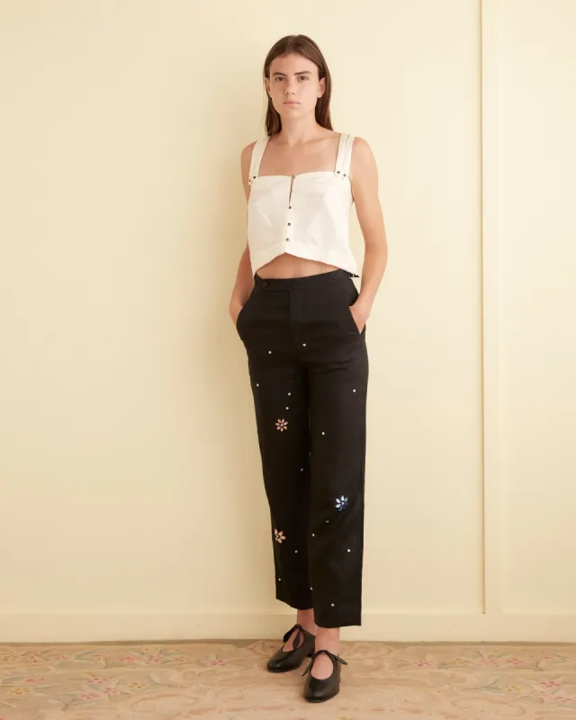 Night Moon Cream Tank - S sold by BODE