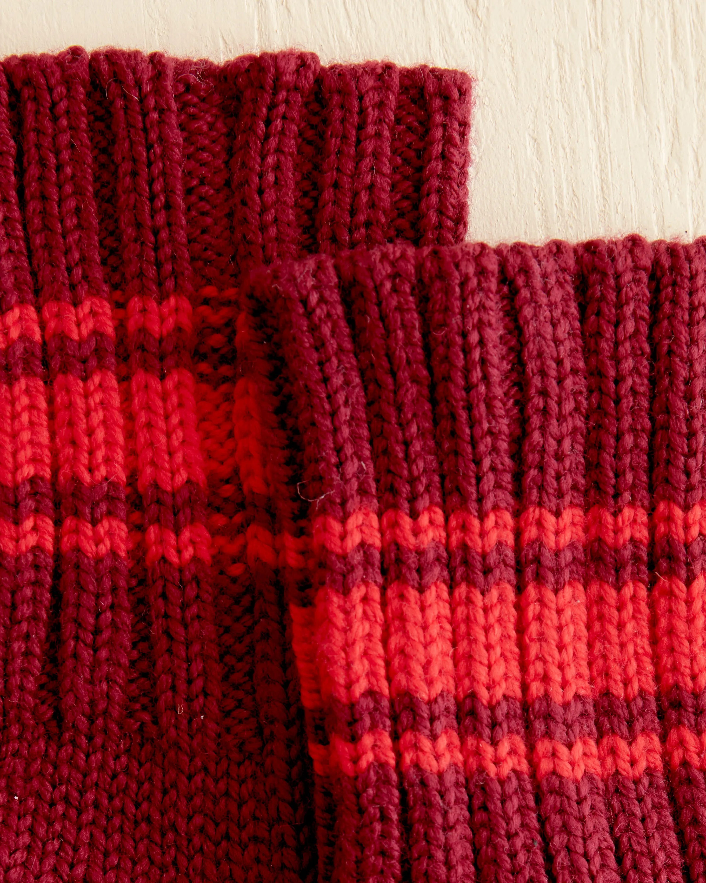 Herrington Stripe Socks - Burgundy sold by BODE product image thumbnail 2