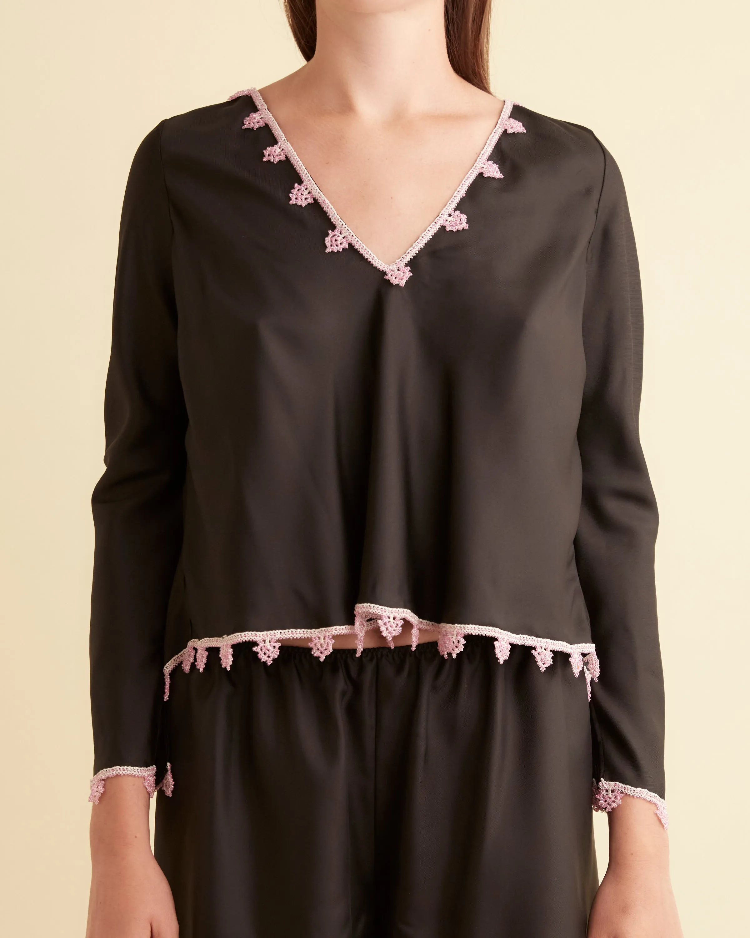 Magenta Bead Black Top - XS sold by BODE product image thumbnail 2