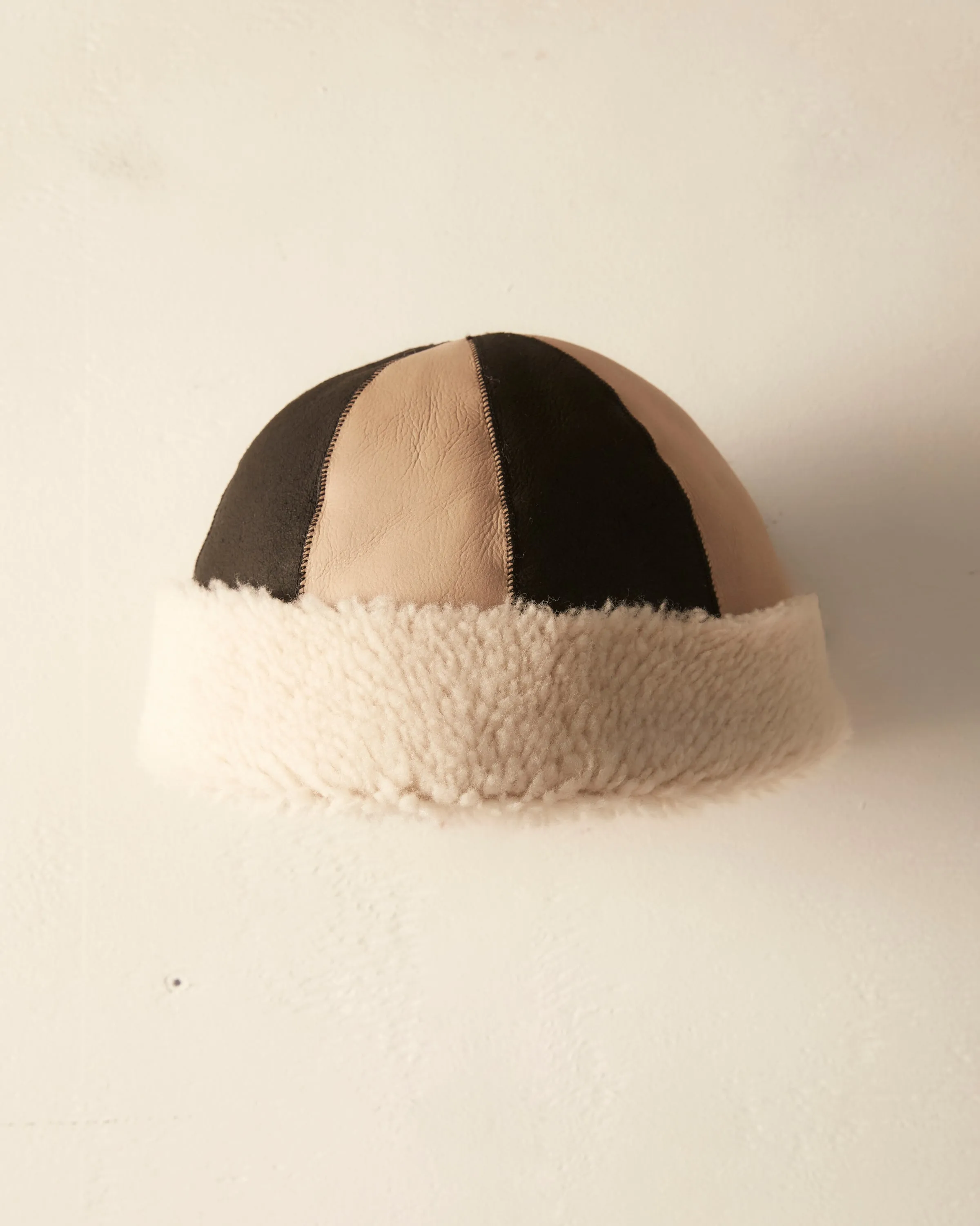 Patchwork Shearling Hat sold by BODE