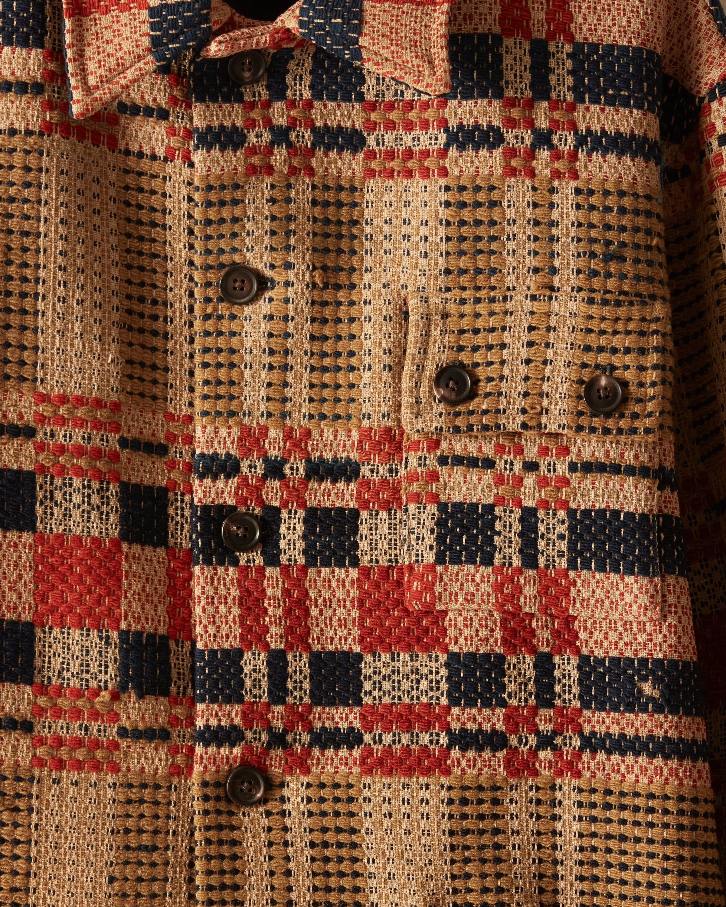 Pumpkin Plaid Coverlet Jacket - L/XL sold by BODE product image thumbnail 2