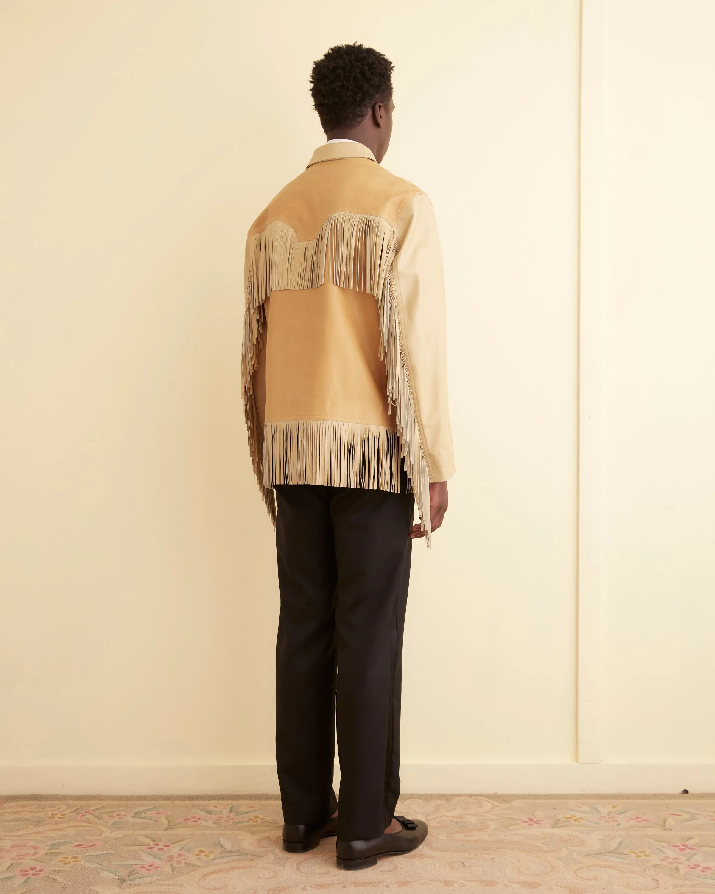 Duo Leather Fringe Jacket sold by BODE product image thumbnail 5