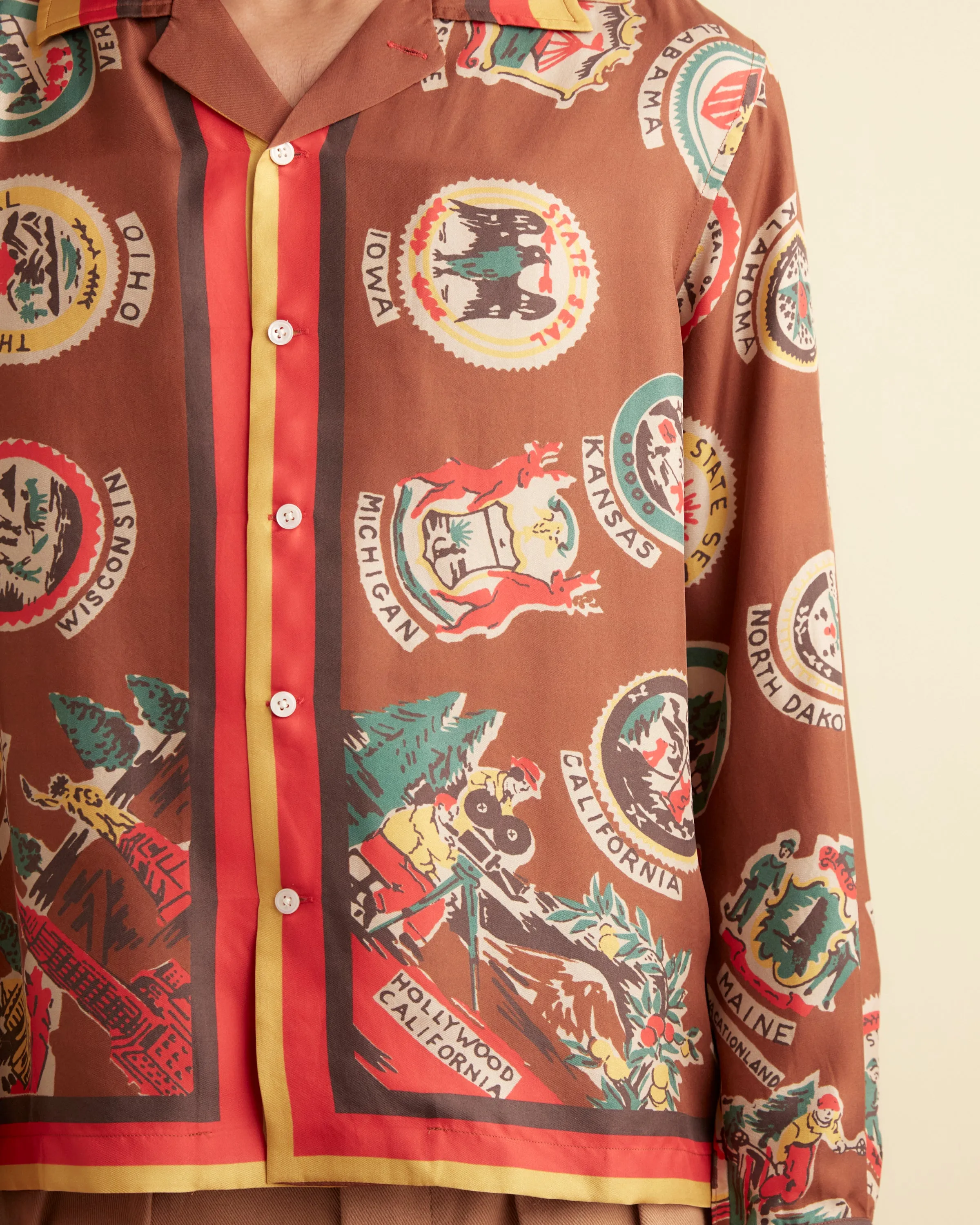 State Seal Long Sleeve Shirt sold by BODE product image thumbnail 2