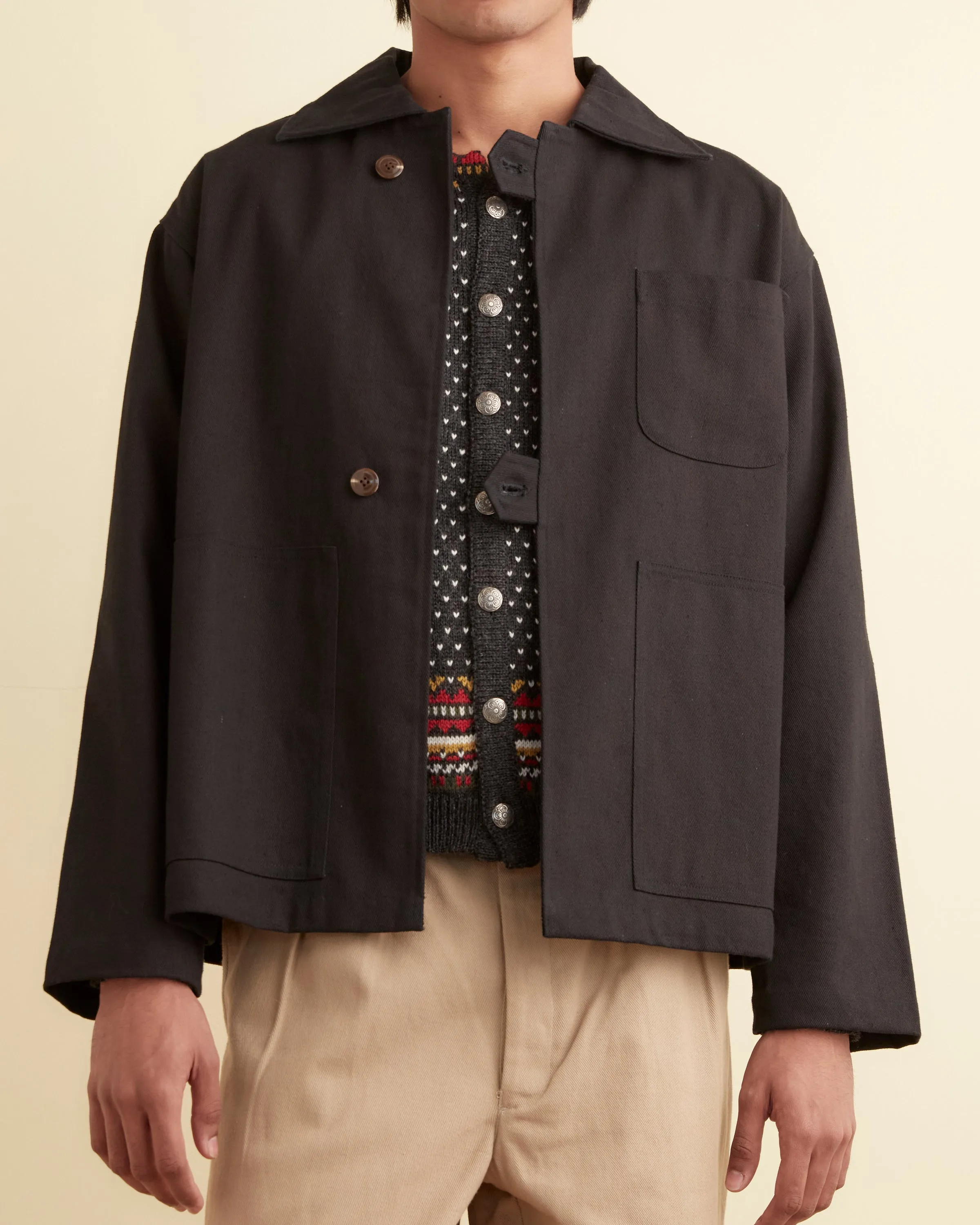 Twill Front Tab Jacket - Black sold by BODE product image thumbnail 2
