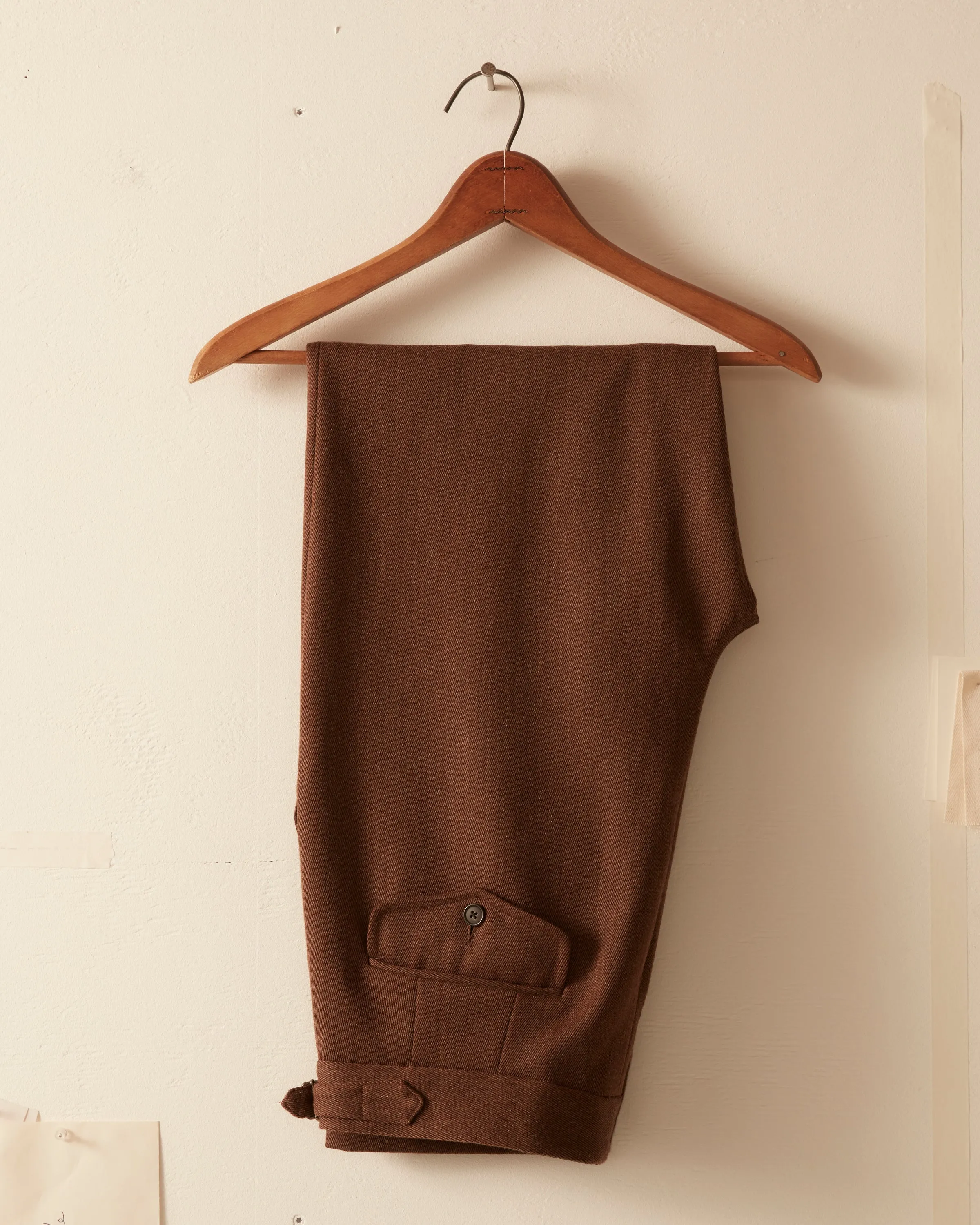 Twill Side Buckle Trousers - Brown sold by BODE product image thumbnail 2