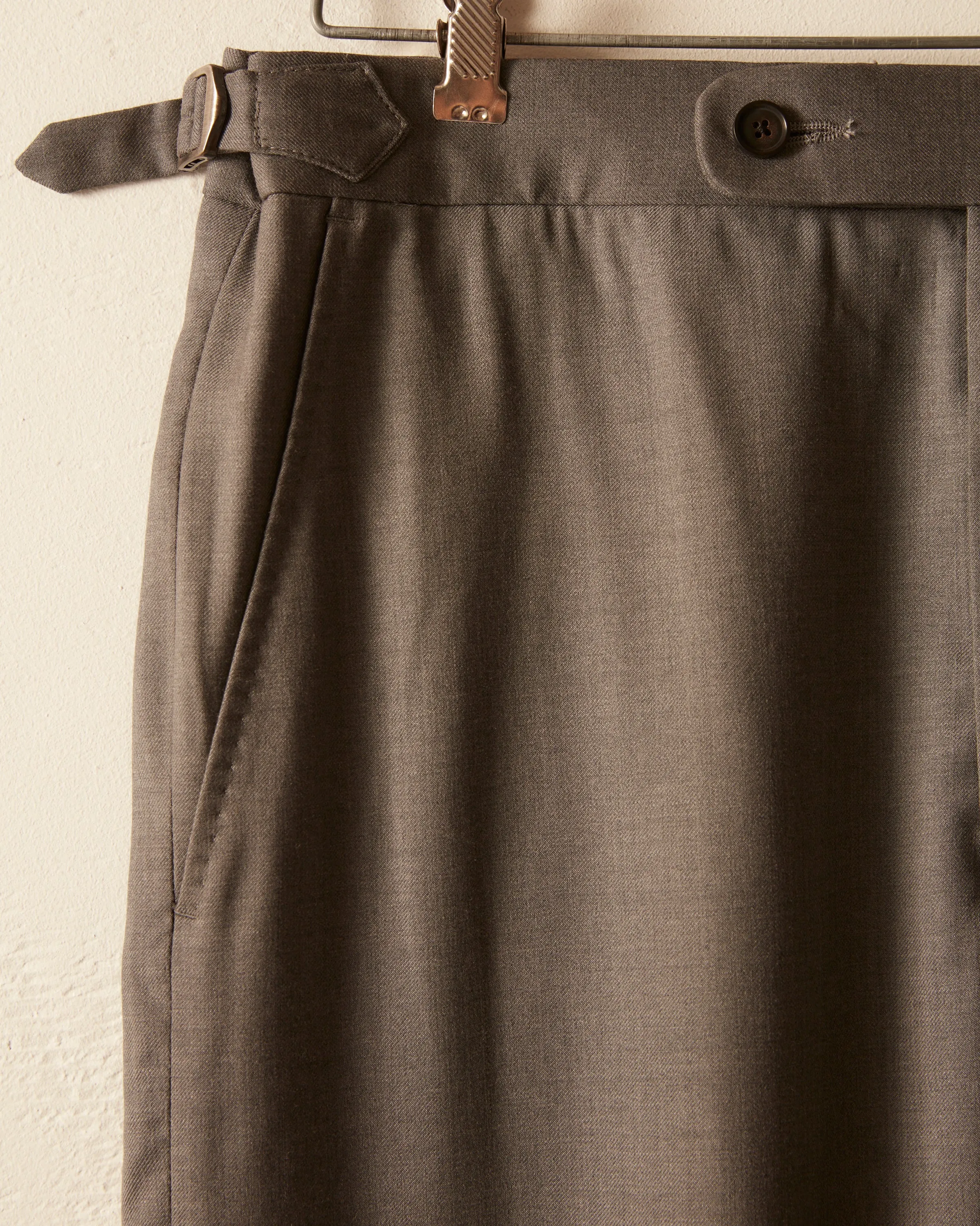 Tropical Wool Side-Buckle Trousers - Grey sold by BODE product image thumbnail 3