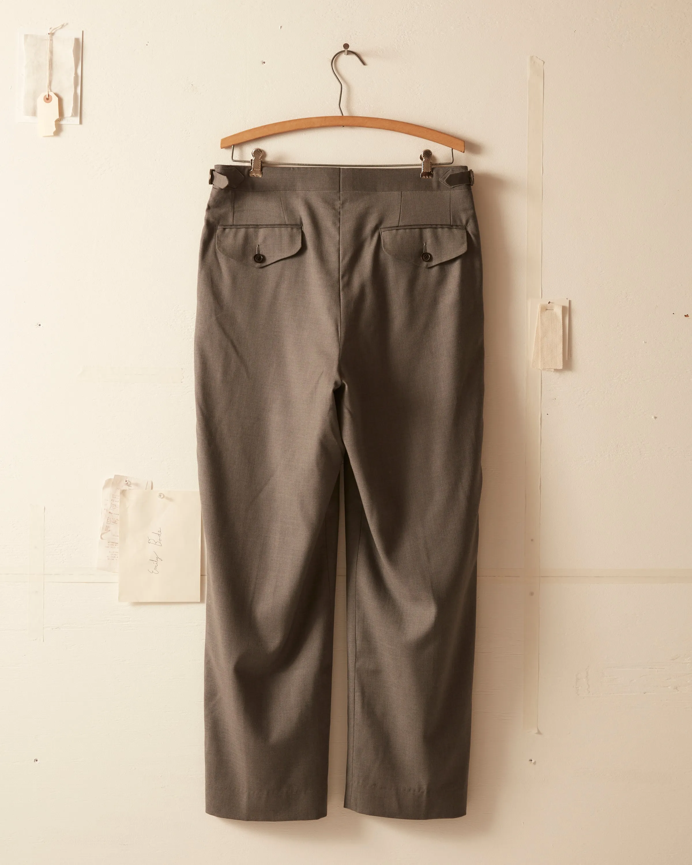 Tropical Wool Side-Buckle Trousers - Grey sold by BODE product image thumbnail 4