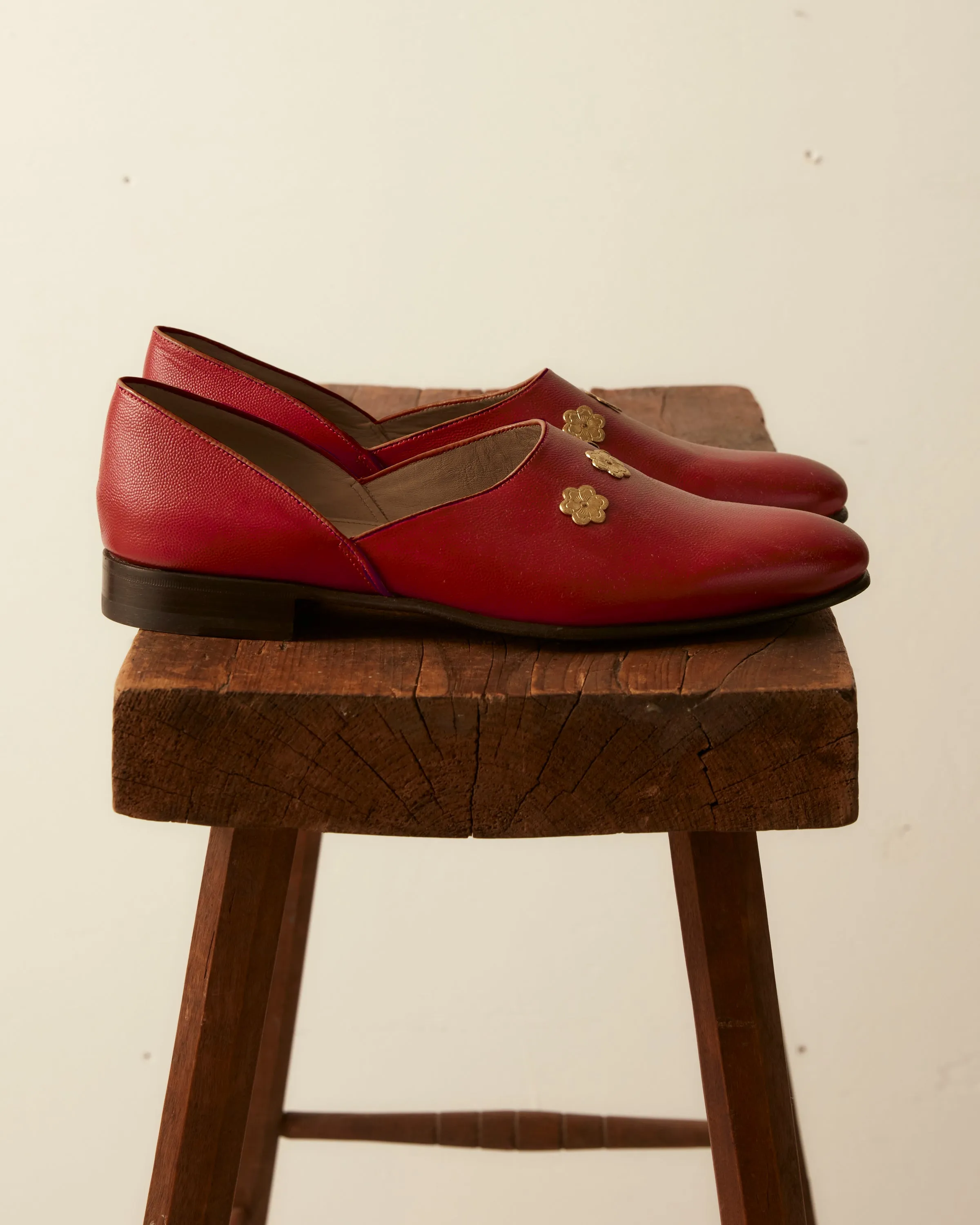 Flower Appenzeller House Shoes - Red sold by BODE product image thumbnail 4