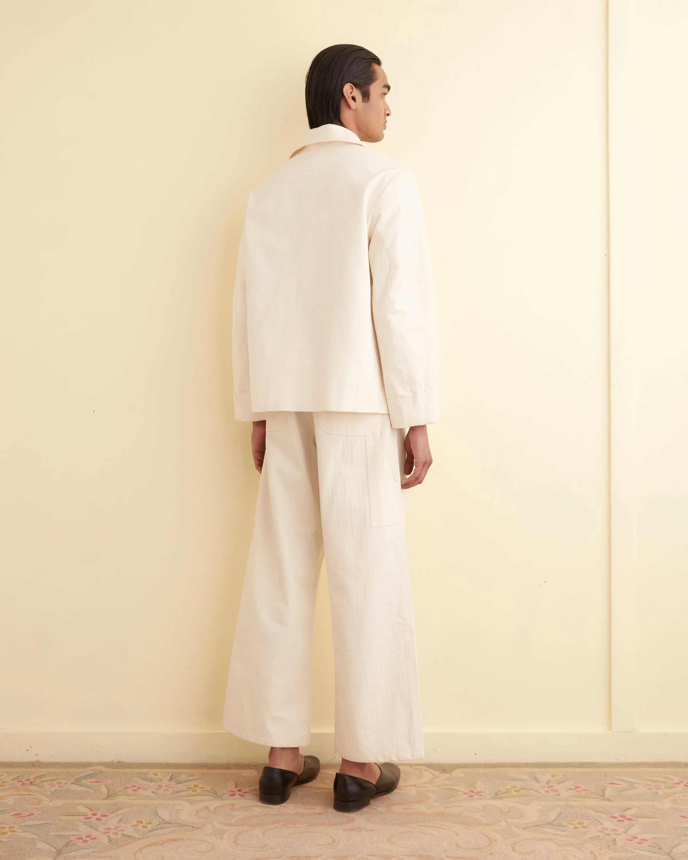 Herringbone Smoking Jacket sold by BODE product image thumbnail 3