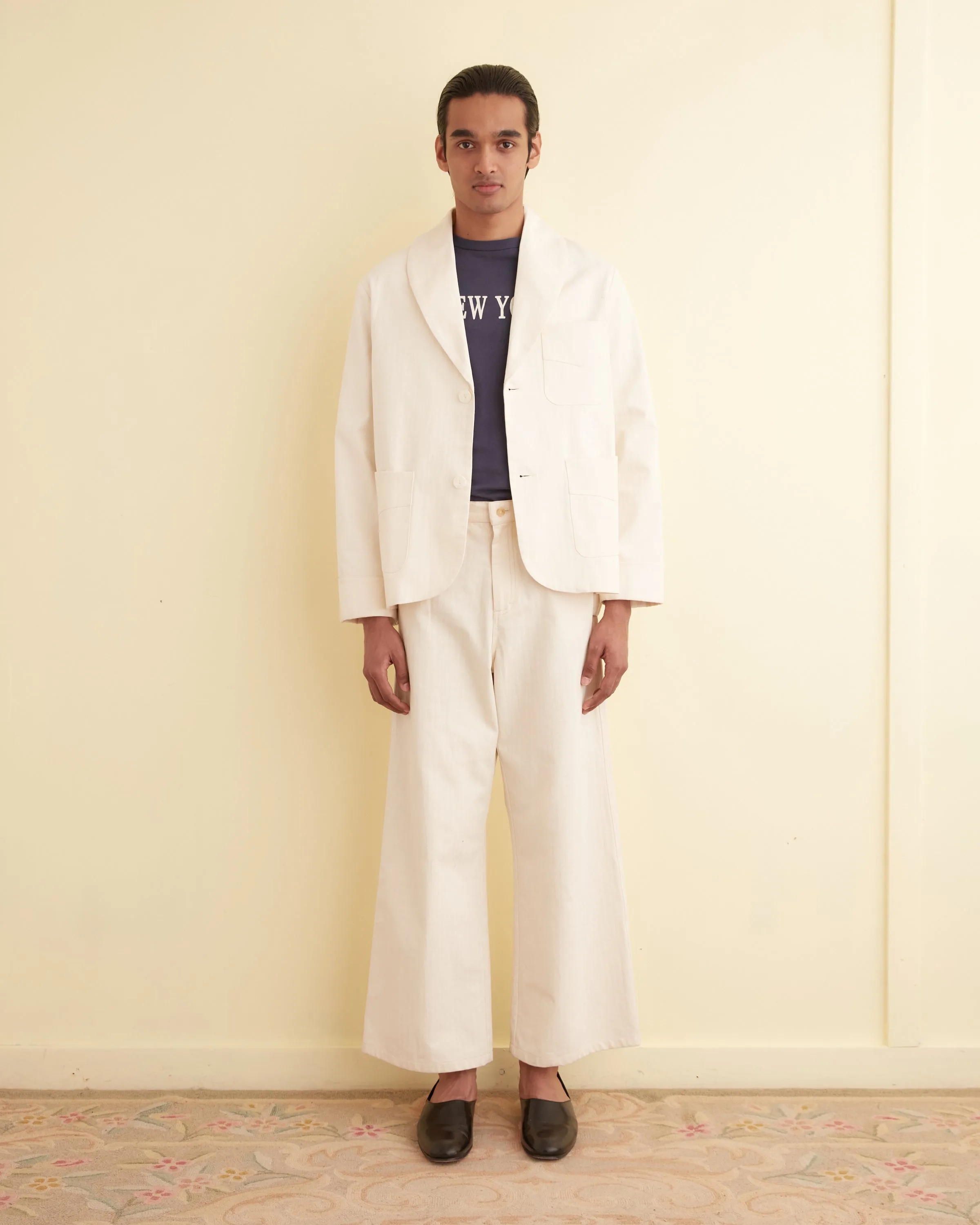 Herringbone Smoking Jacket sold by BODE