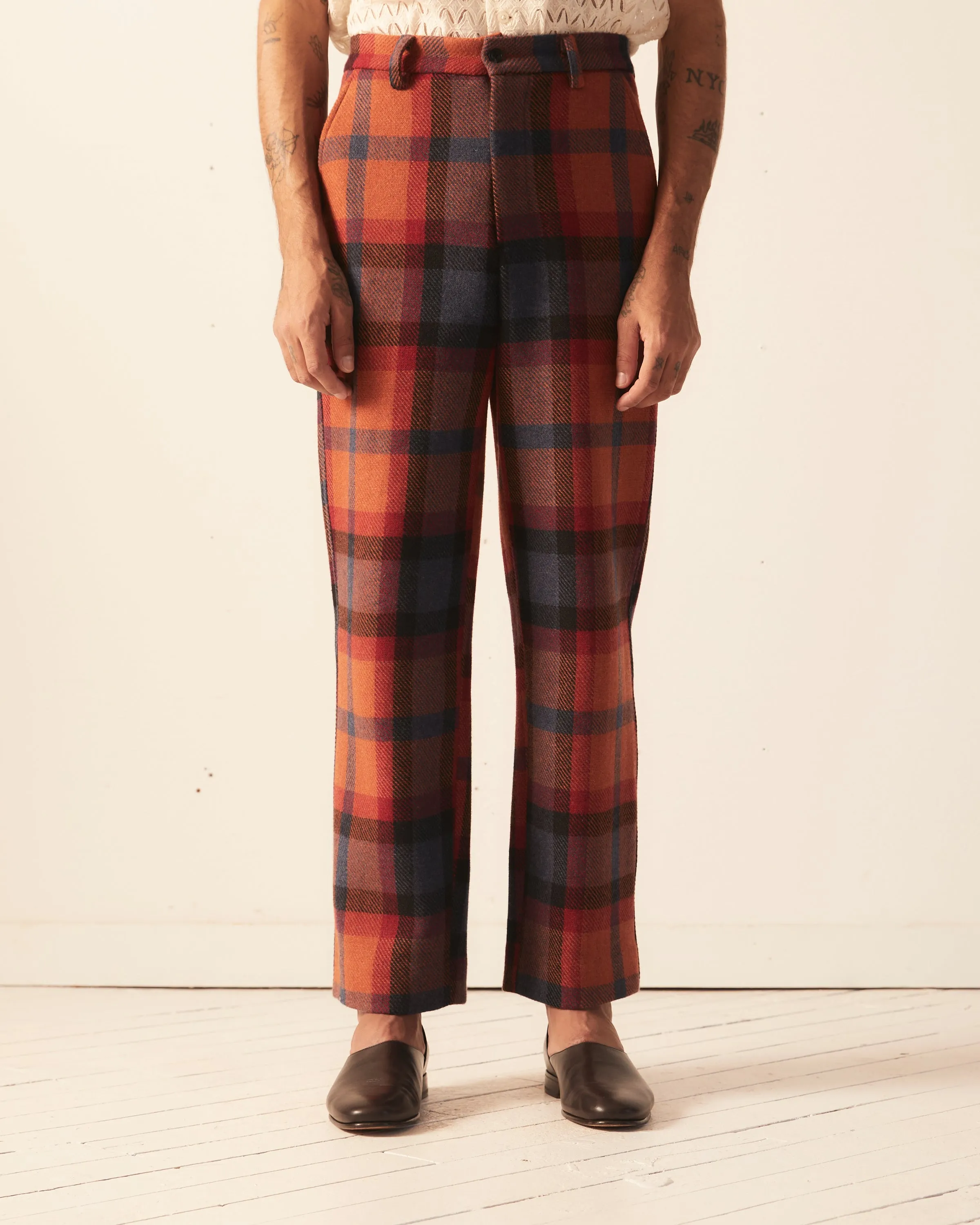 Clinton Street Plaid Trousers sold by BODE product image thumbnail 2
