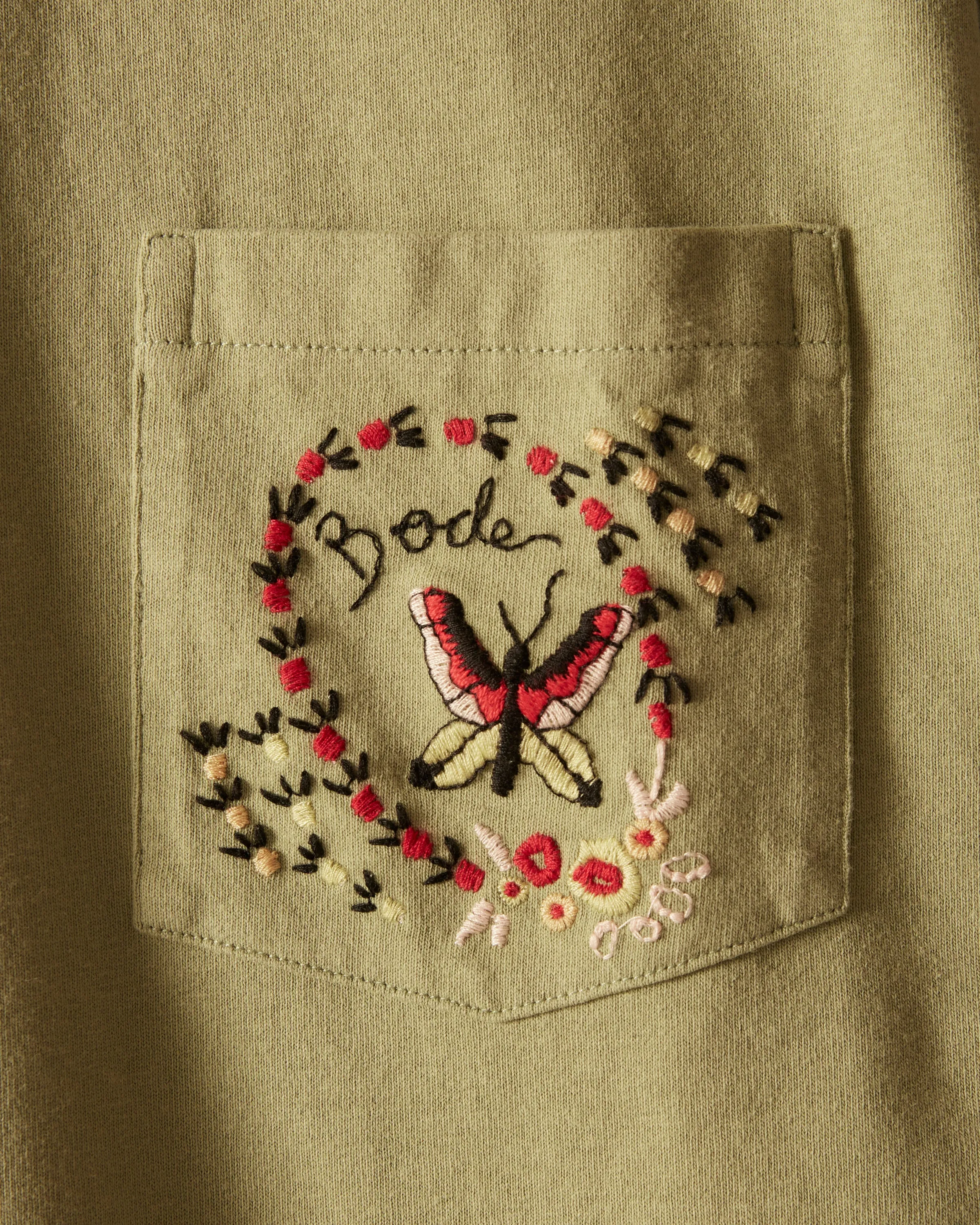 Leafwing Pocket Tee - Mint sold by BODE product image thumbnail 3
