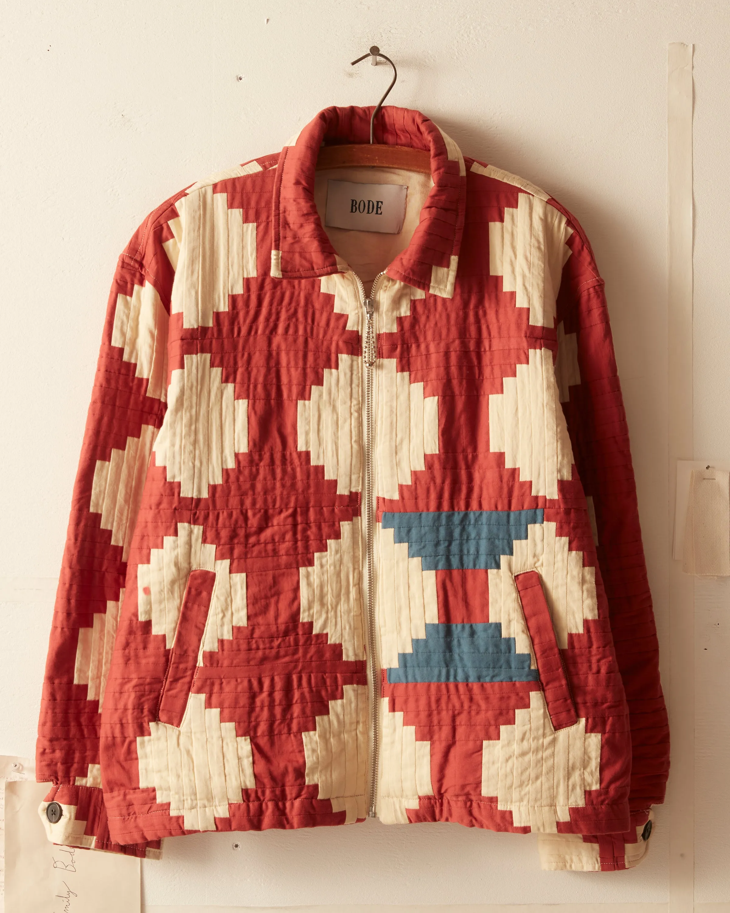 Courthouse Steps Sateen Jacket sold by BODE